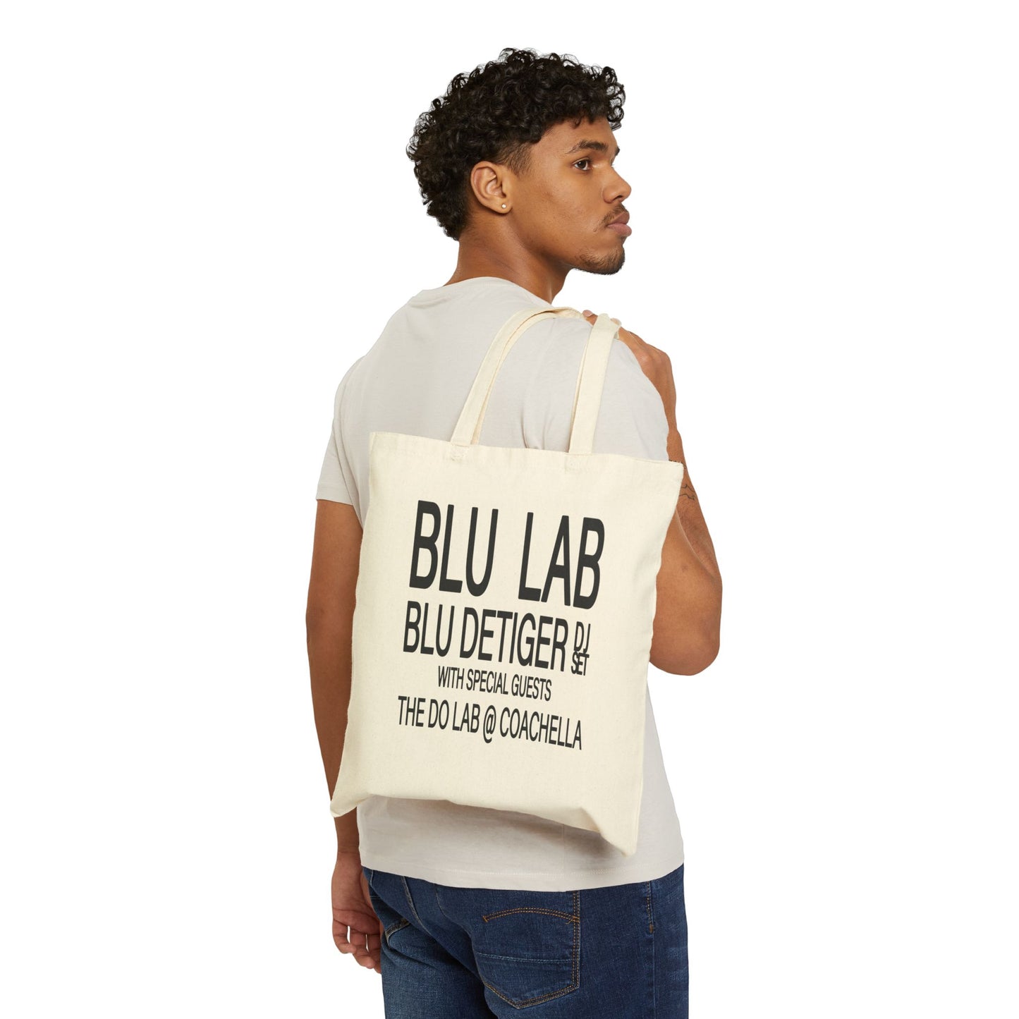 I'M HERE FOR THE BASS QUEEN - Cotton Canvas Tote Bag