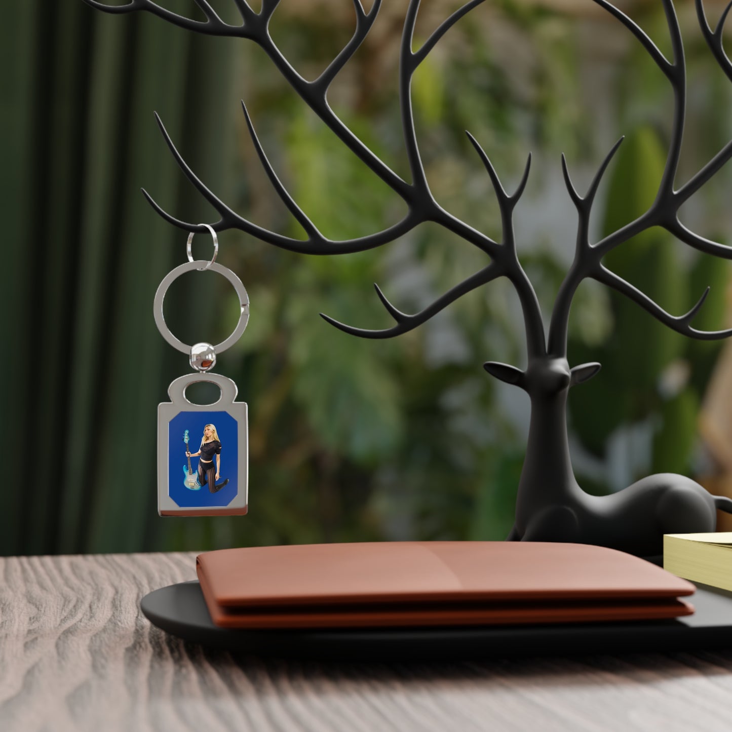 Blu and Her Bass Keychain