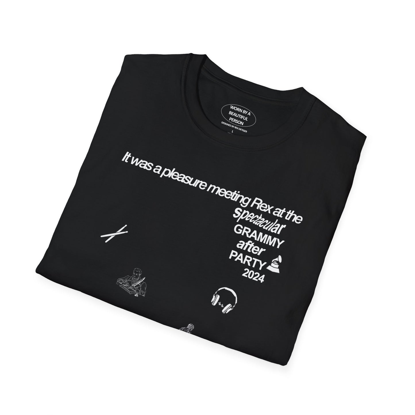 It was a pleasure meeting Rex at the spectacular Grammy After Party 2024 - Unisex Softstyle T-Shirt