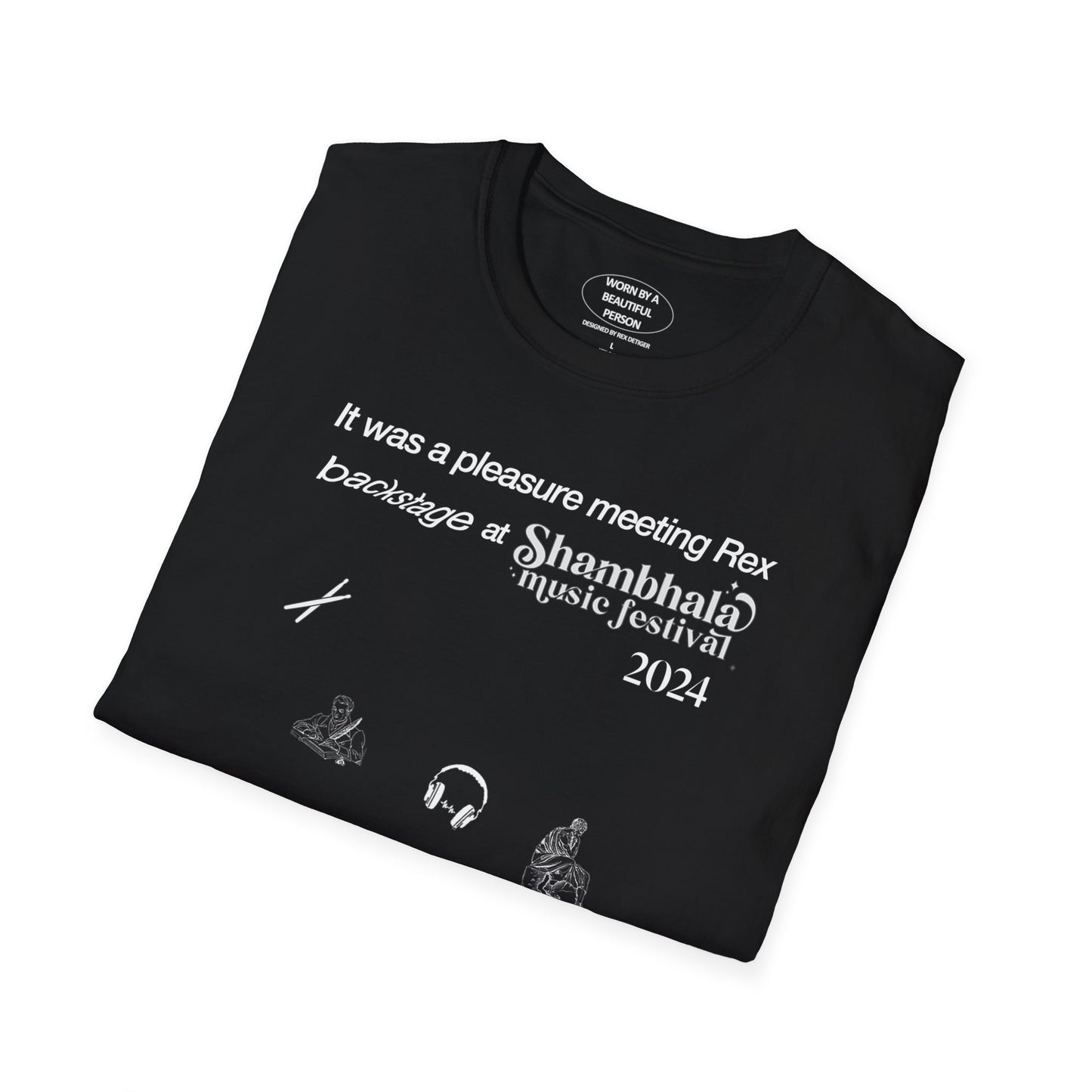 It was a pleasure meeting Rex backstage at Shambhala Music Festival 2024 - Unisex Softstyle T-Shirt