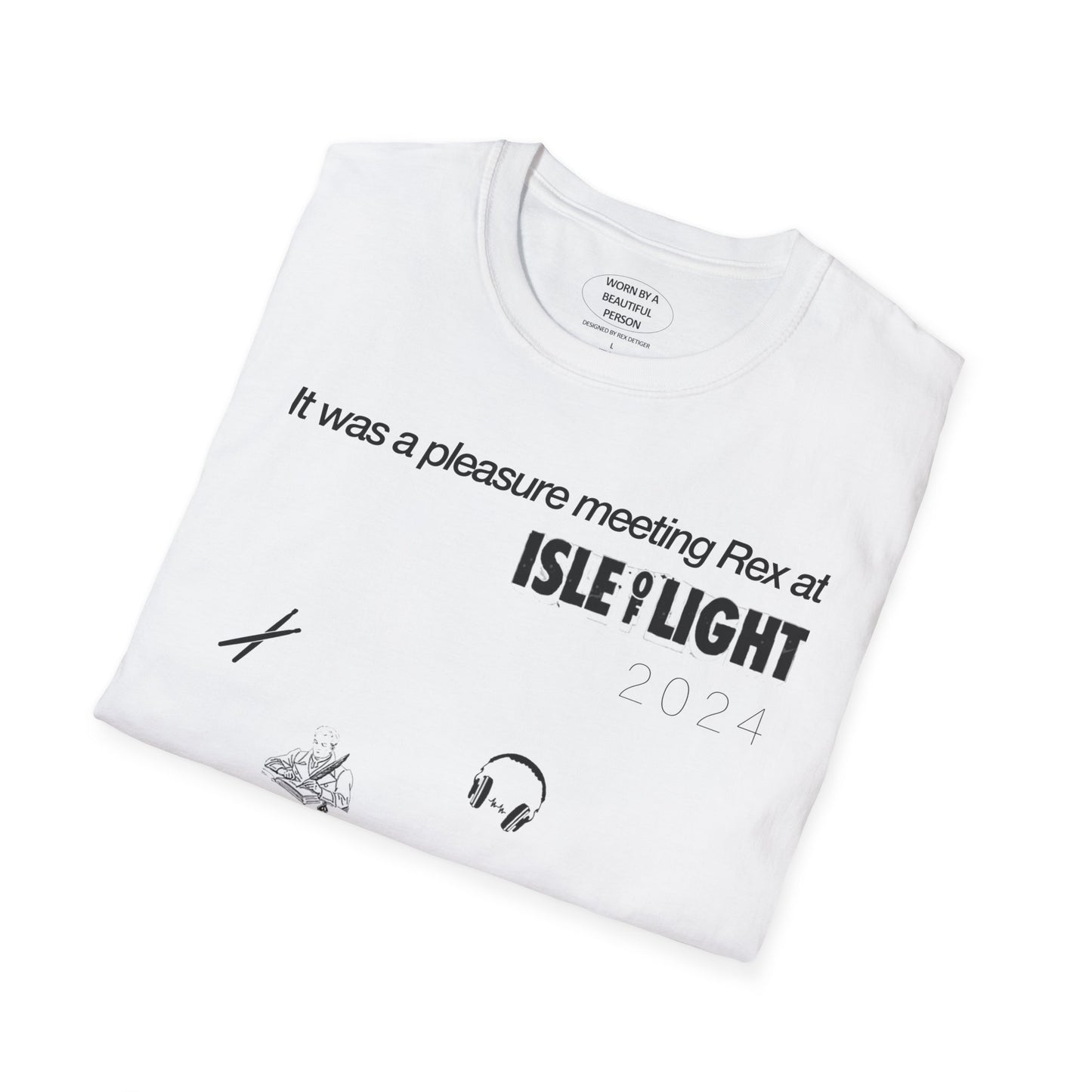 It was a pleasure meeting Rex at Isle of Light 2024 - Unisex Softstyle T-Shirt