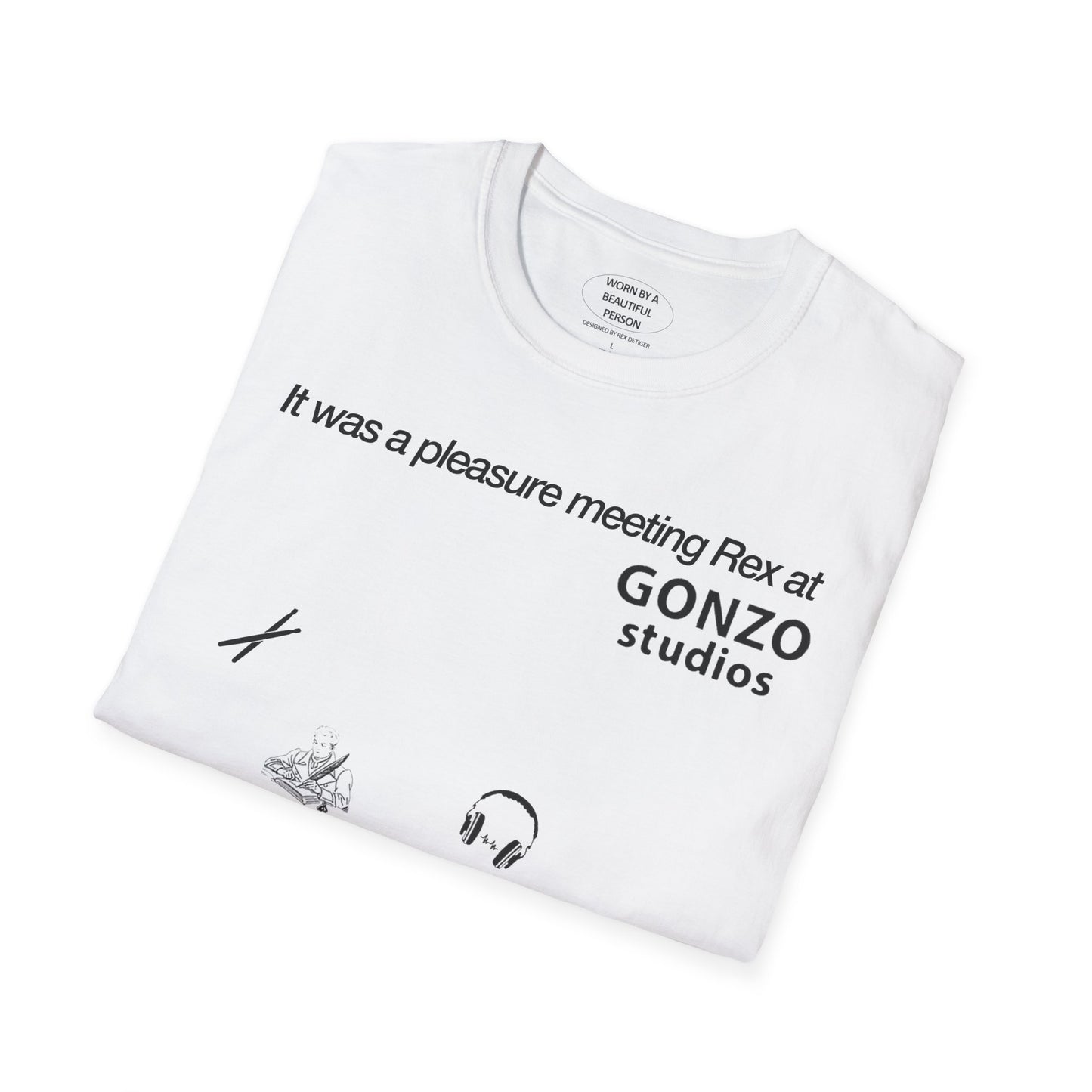 It was a pleasure meeting Rex at Gonzo Studios - Unisex Softstyle T-Shirt
