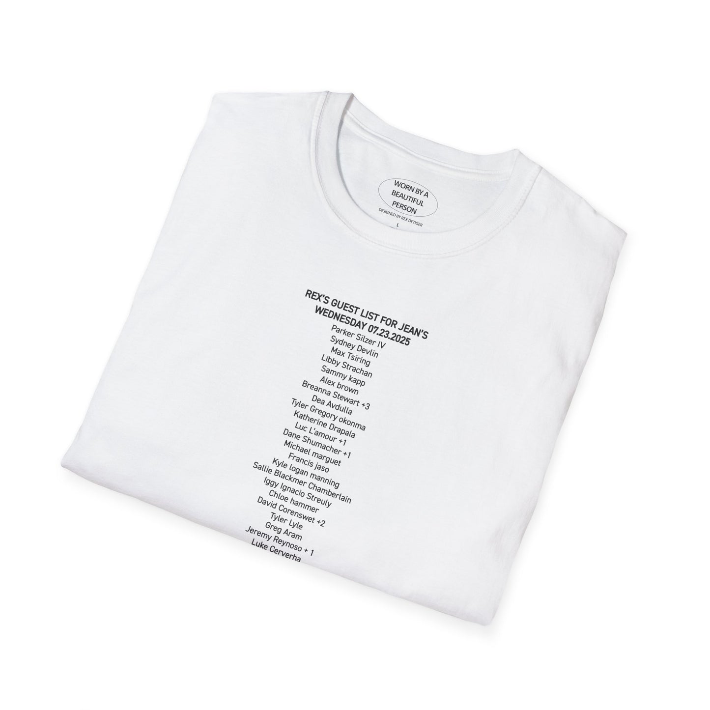 Rex's Guest List for Jean's NYC 07.23.2025