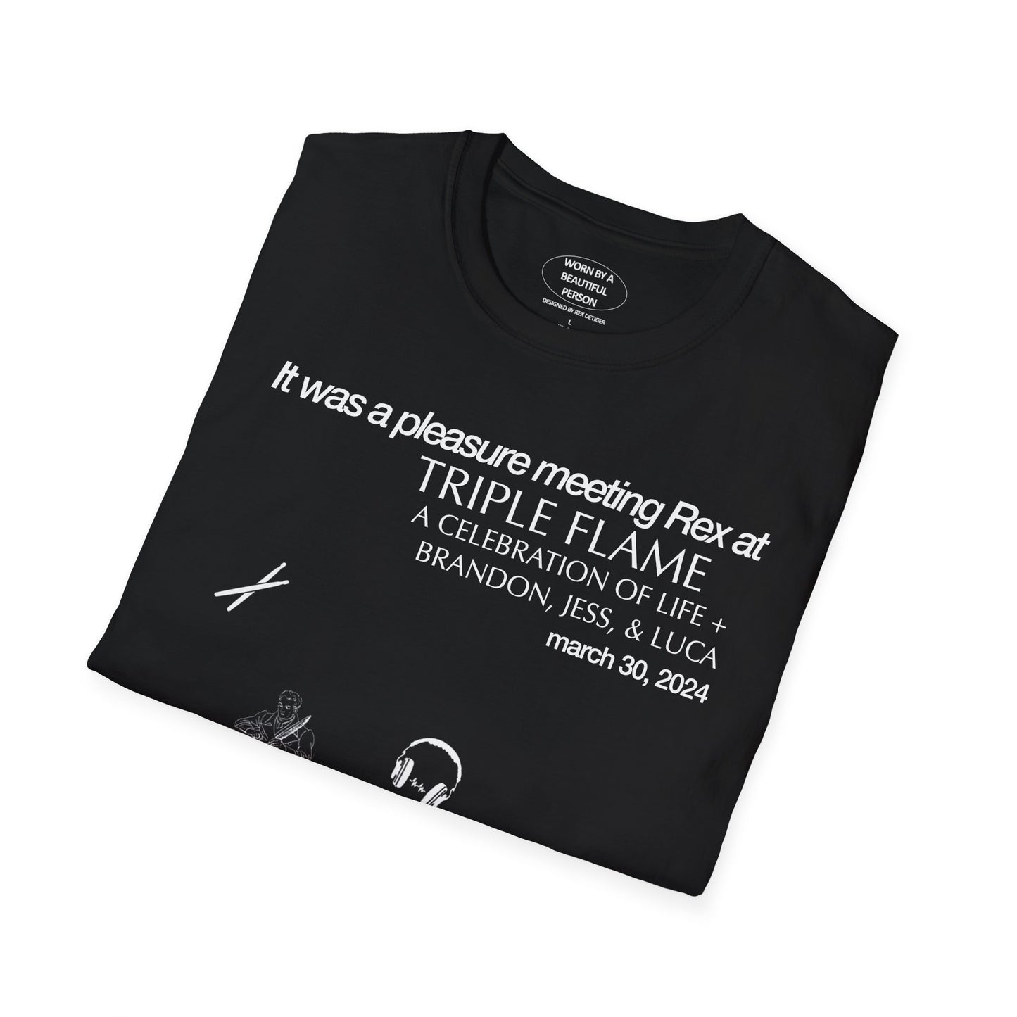 It was a pleasure meeting Rex at Triple Flame - Unisex Softstyle T-Shirt