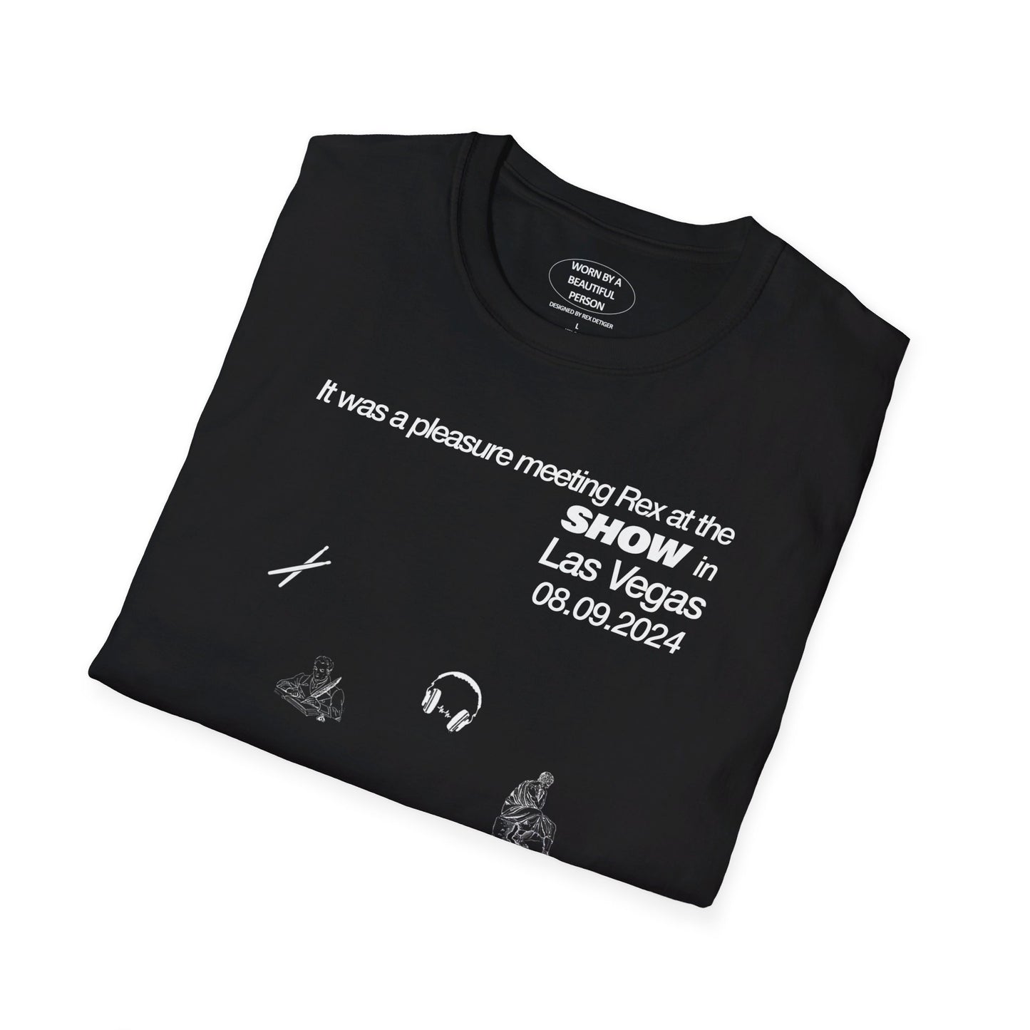 It was a pleasure meeting Rex at the show in Las Vegas 8.9.24 - Unisex Softstyle T-Shirt