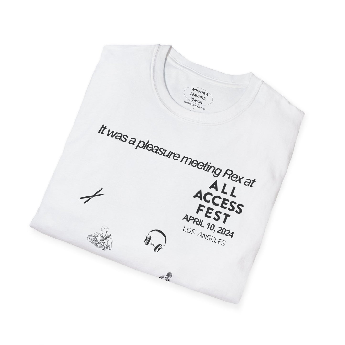 It was a pleasure meeting Rex at All Access Fest - Unisex Softstyle T-Shirt