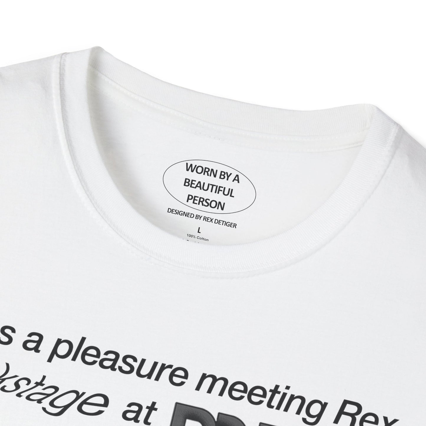 It was a pleasure meeting Rex backstage at M3F 2024 - Unisex Softstyle T-Shirt
