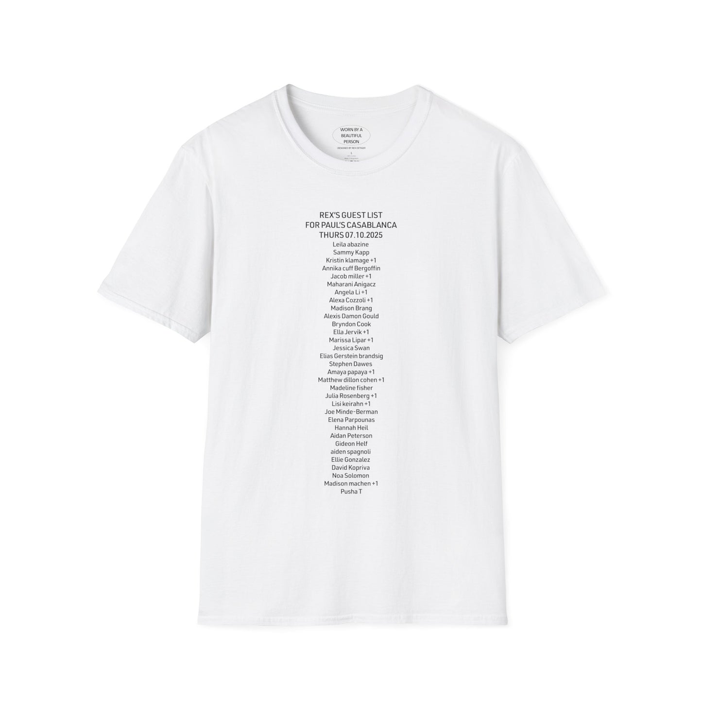 Rex's Guest List for Paul's Casablanca NYC 07.10.2025