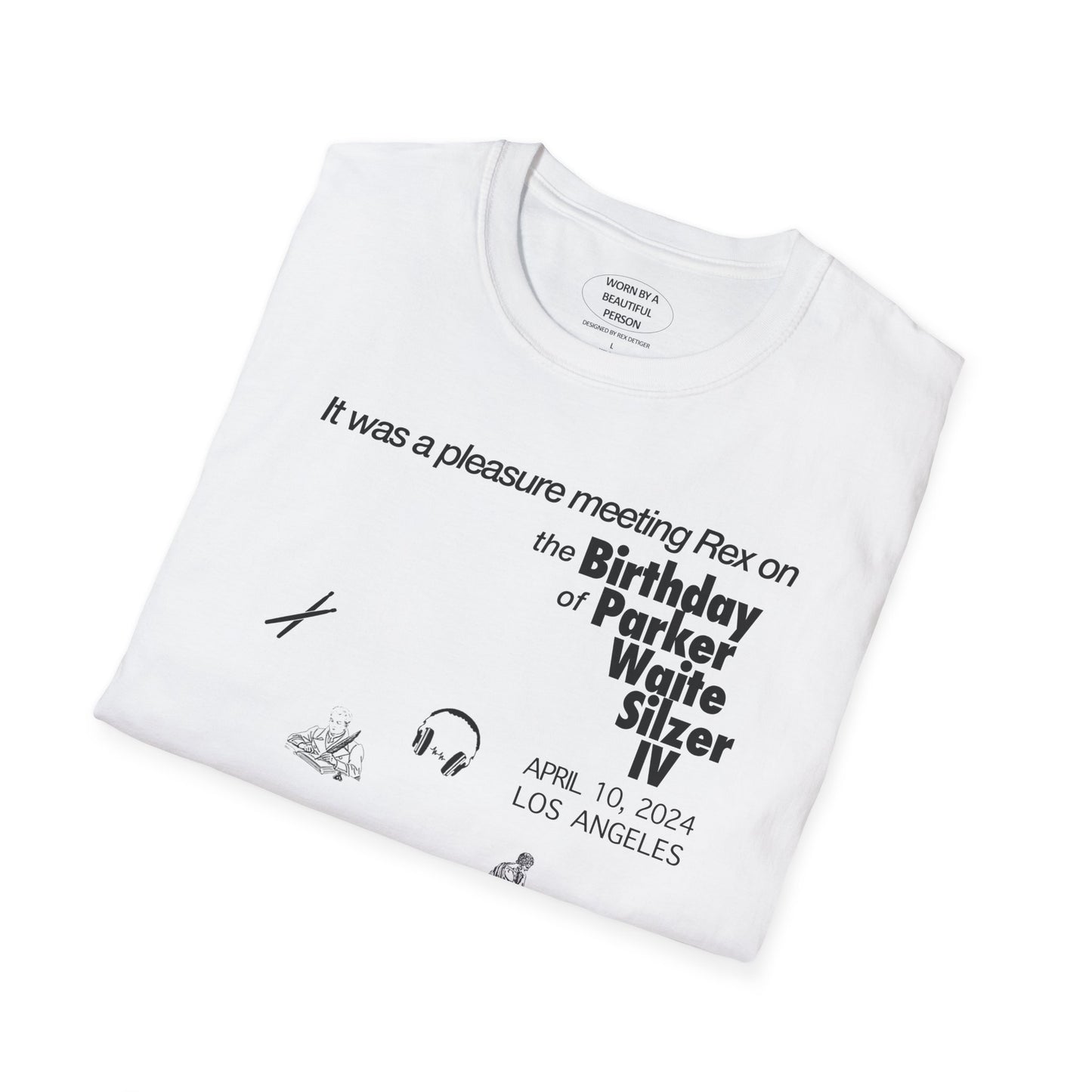It was a pleasure meeting Rex on Parker's Birthday - Unisex Softstyle T-Shirt