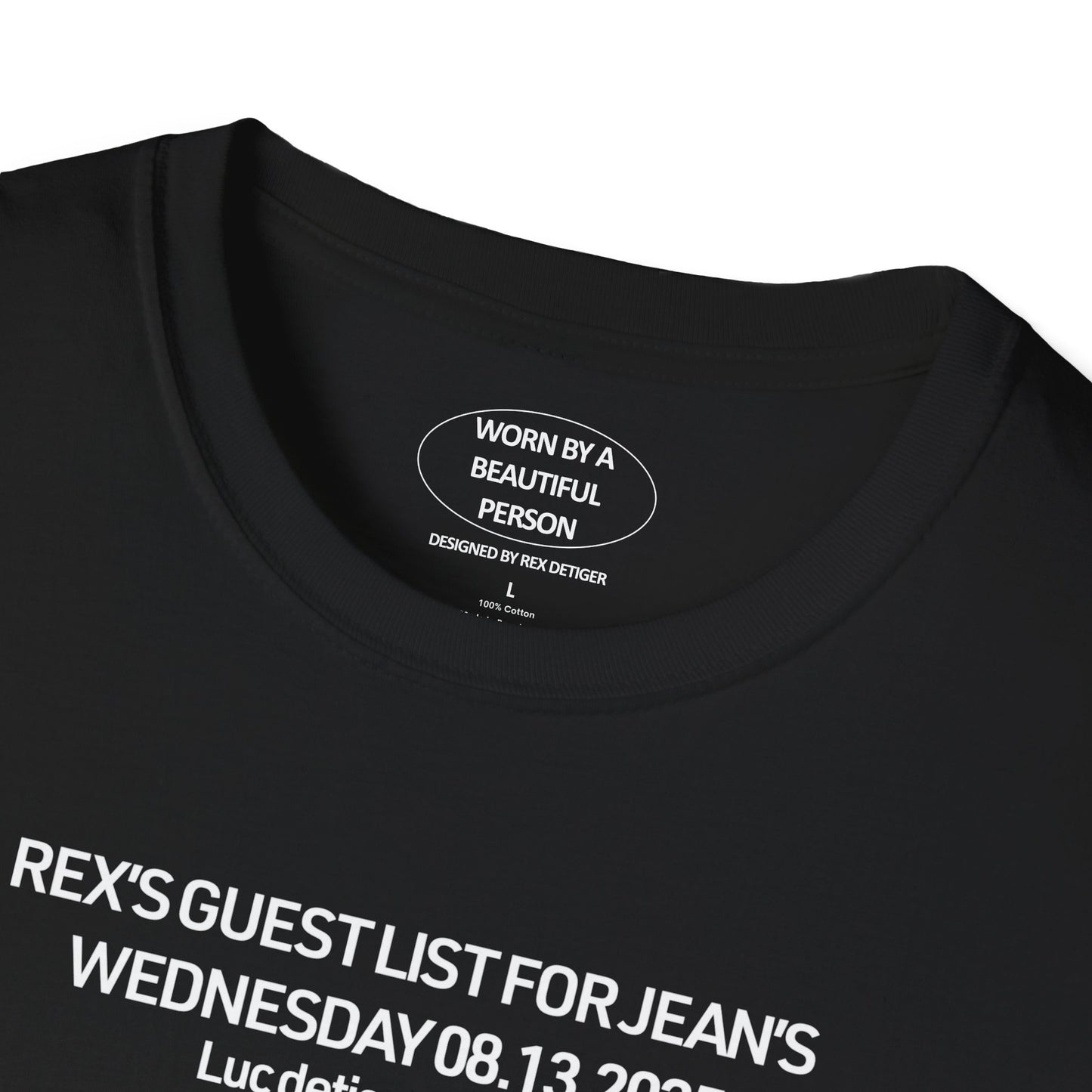 Rex's Guest List for Jean's 08.13.2025