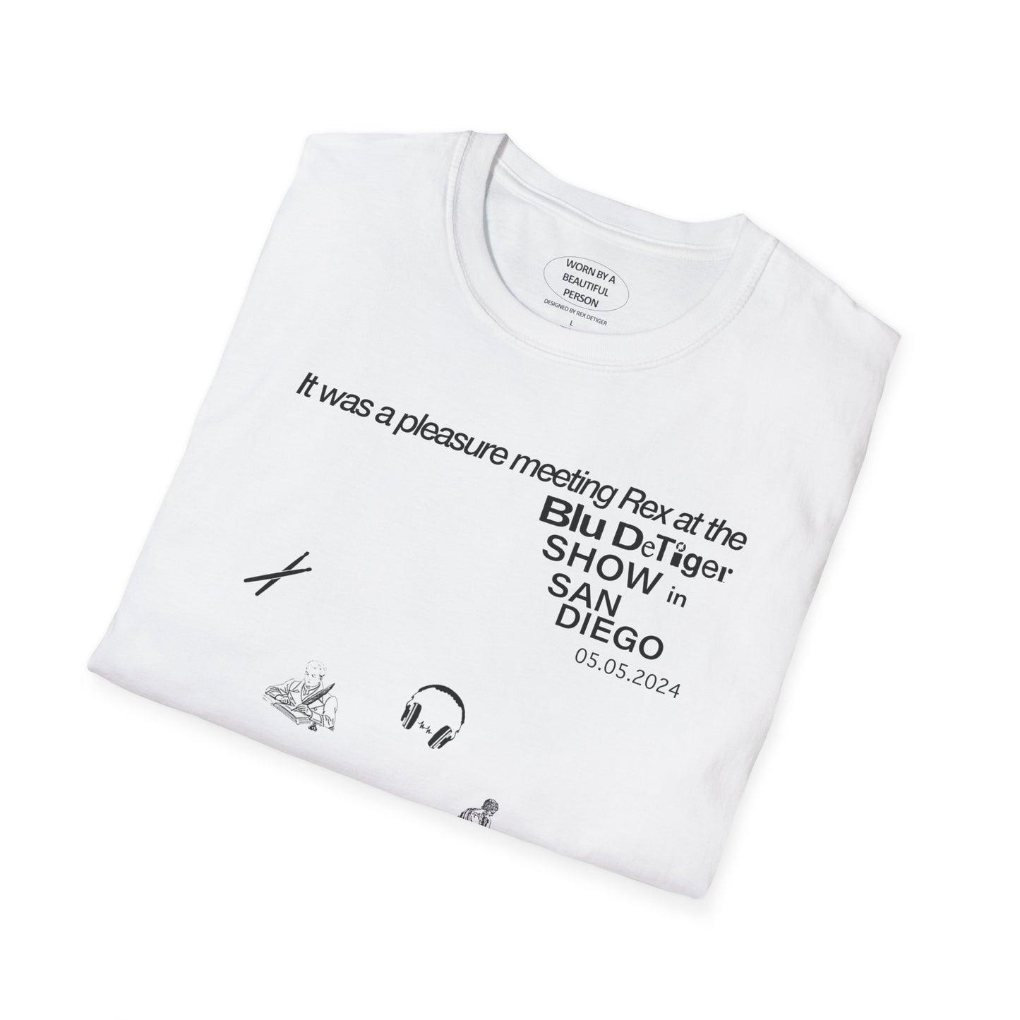 It was a pleasure meeting Rex at the Blu show in San Diego - Unisex Softstyle T-Shirt