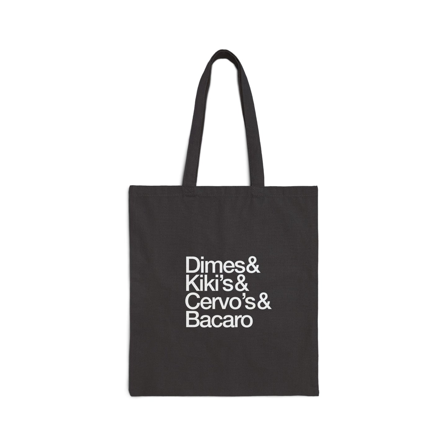 Vintage 2023 Dimes Square Bars&Restaurants Cotton Canvas Tote Bag [LIMITED EDITION]