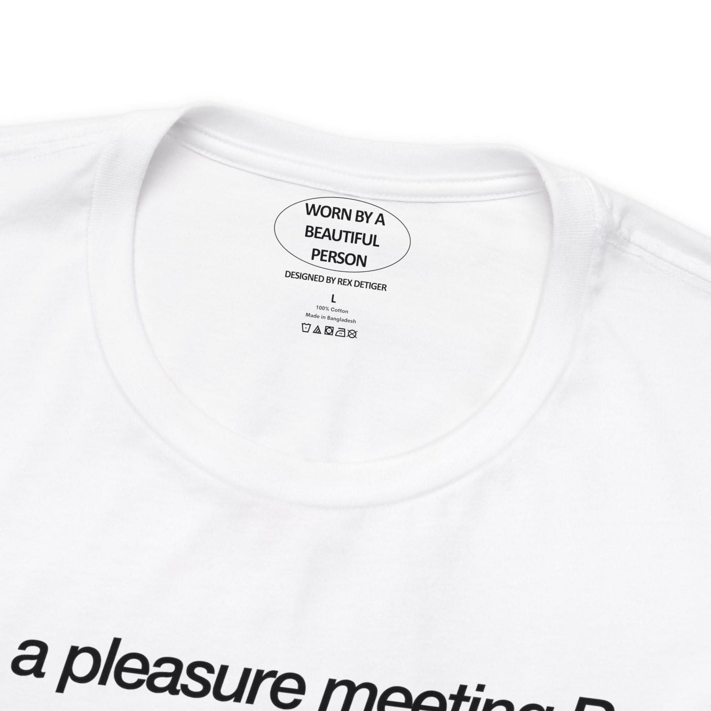 It was a pleasure meeting Rex at the SHOW in LONDON - Unisex Jersey Short Sleeve Tee