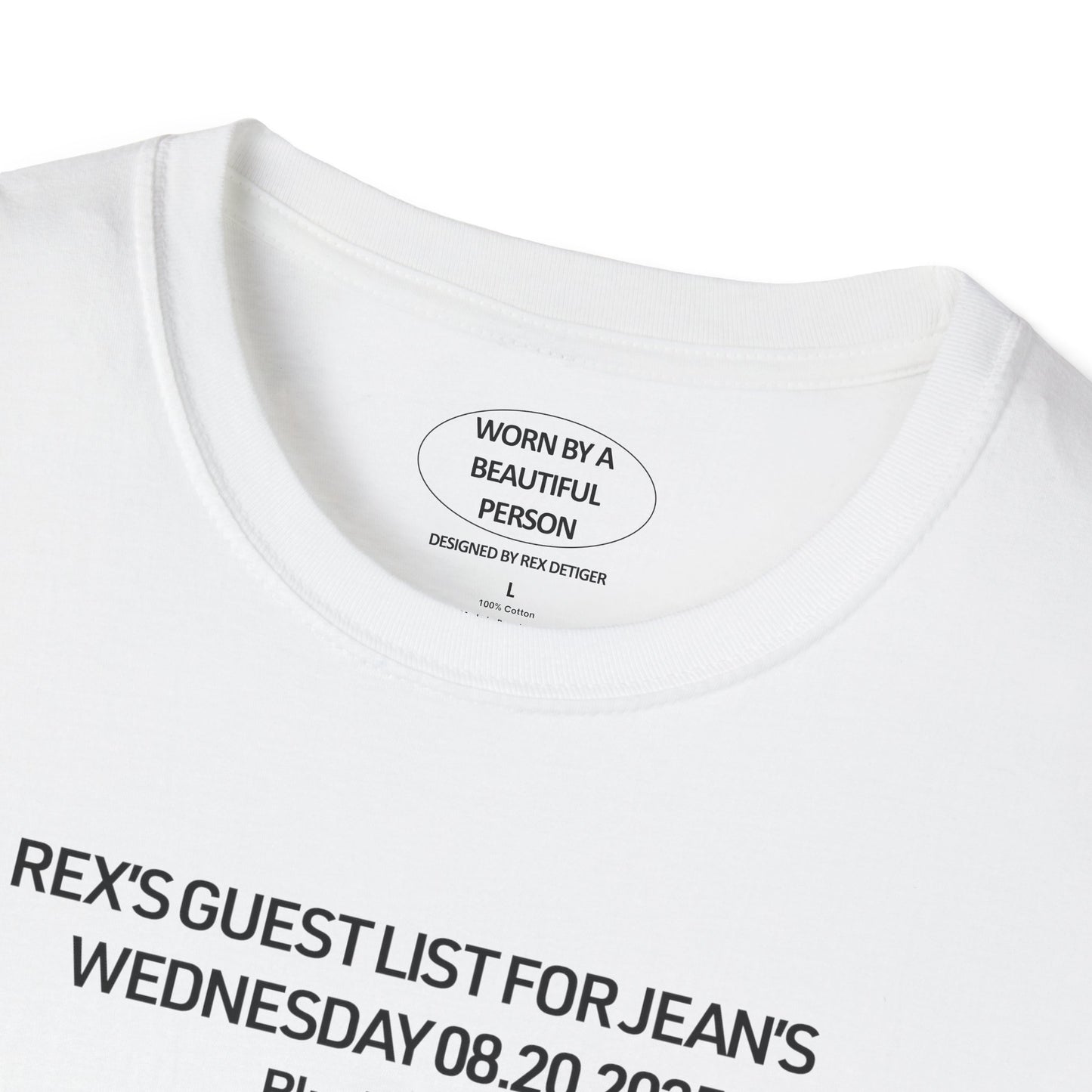Rex's Guest List for Jean's 08.20.2025
