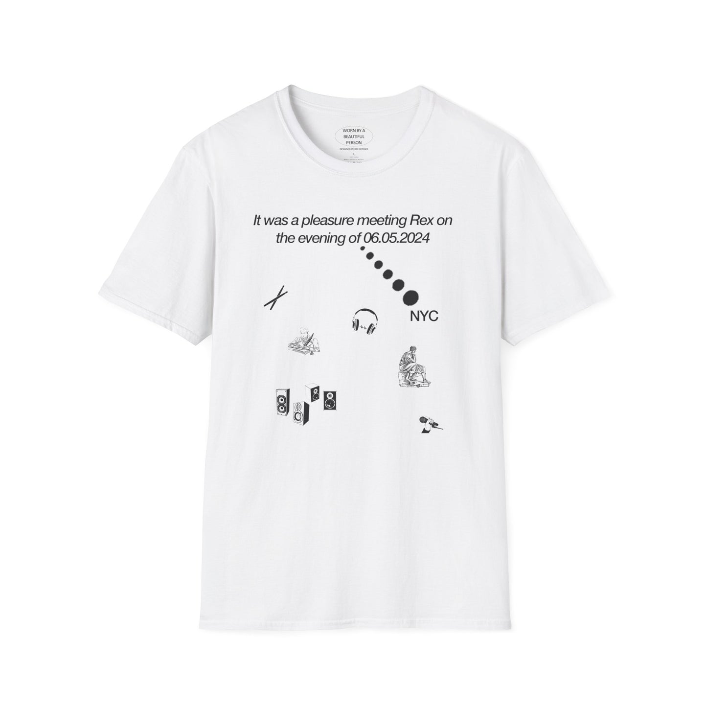 It was a pleasure meeting Rex on the evening of 06.05.2024 NYC - Unisex Softstyle T-Shirt