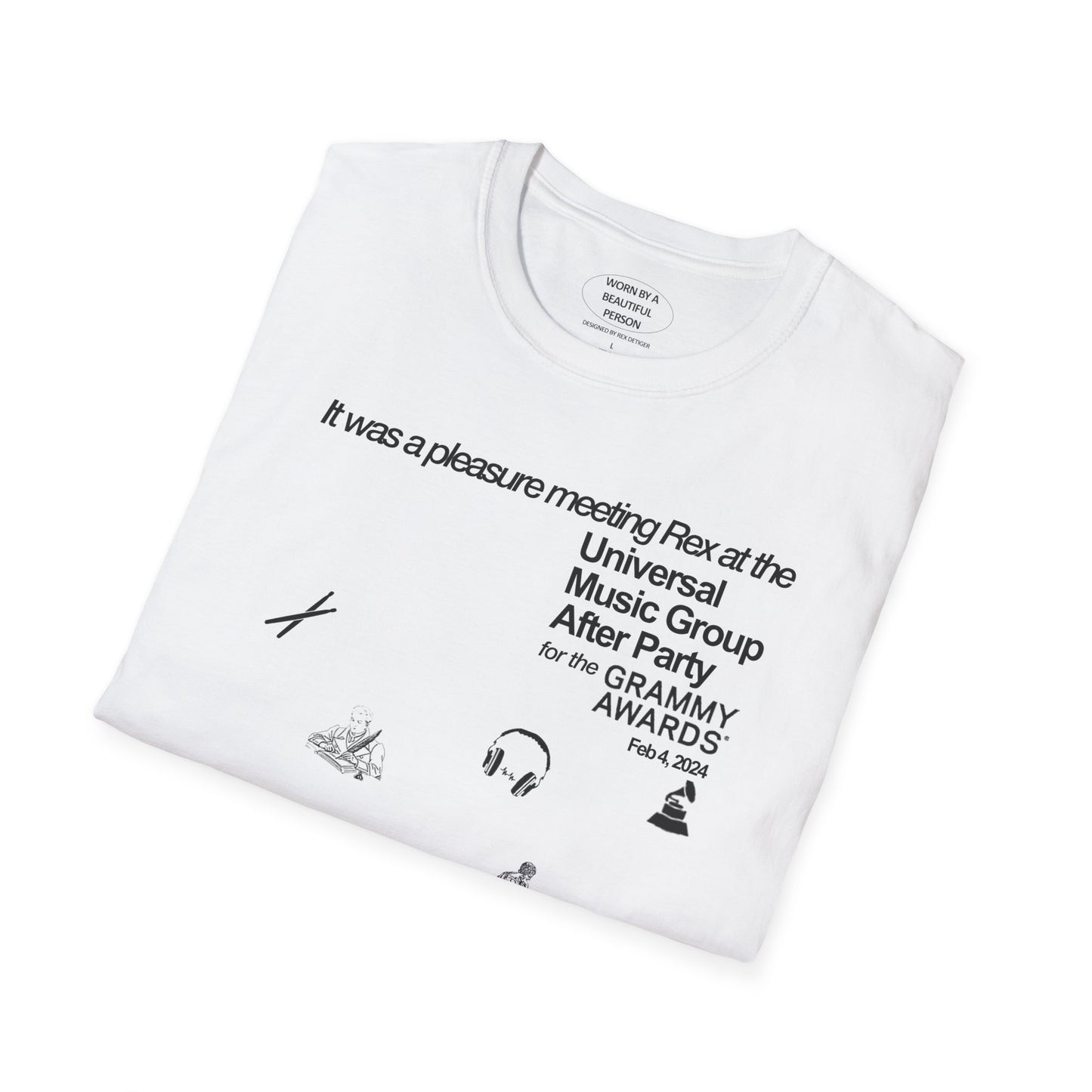 It was a pleasure meeting Rex at the Universal Music Group After Party for the Grammy Awards 2024 - Unisex Softstyle T-Shirt