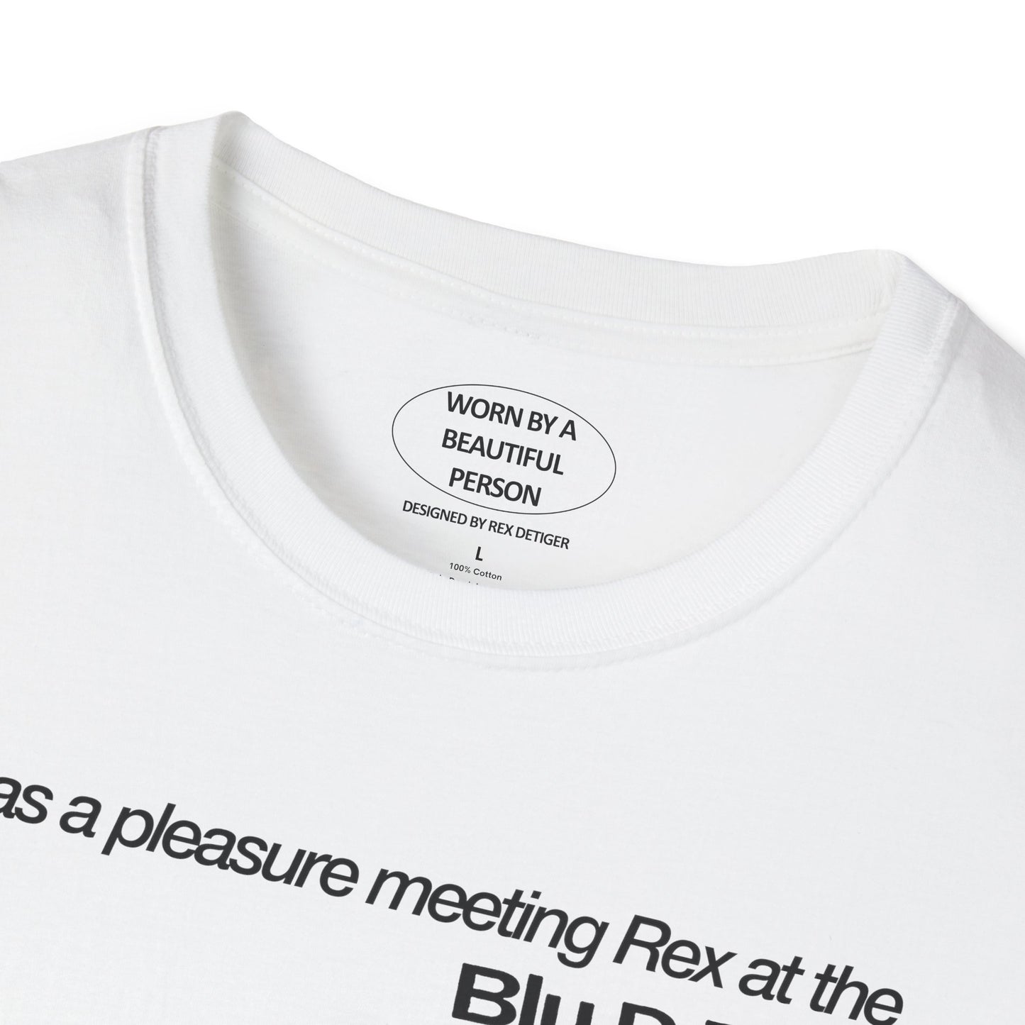 It was a pleasure meeting Rex at the Blu show in NYC - Unisex Softstyle T-Shirt