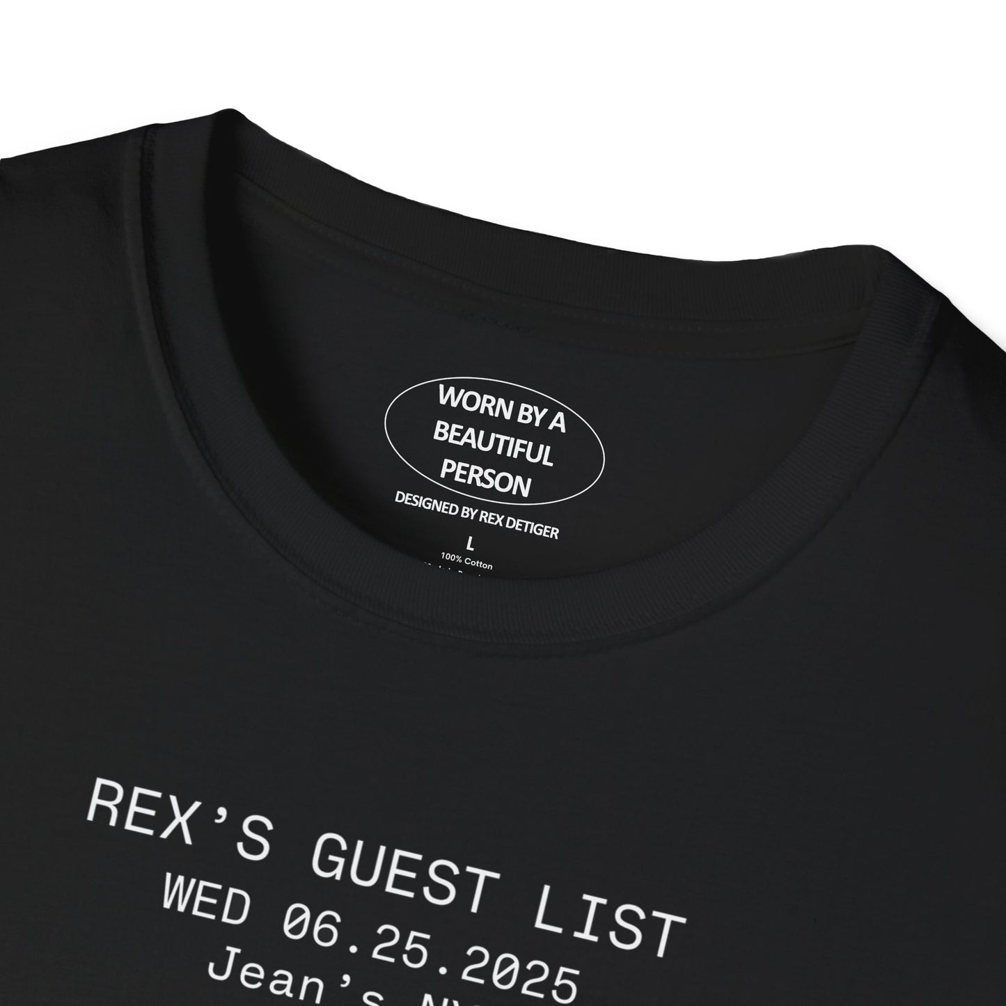 Rex’s Guest List T Shirt 06.15.2025 Jeans NYC