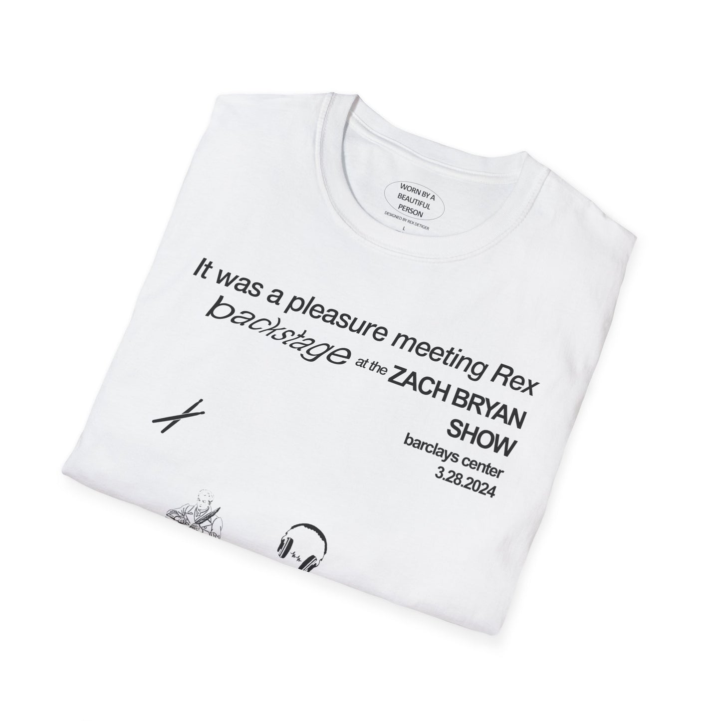 It was a pleasure meeting Rex backstage at the ZB show - Unisex Softstyle T-Shirt