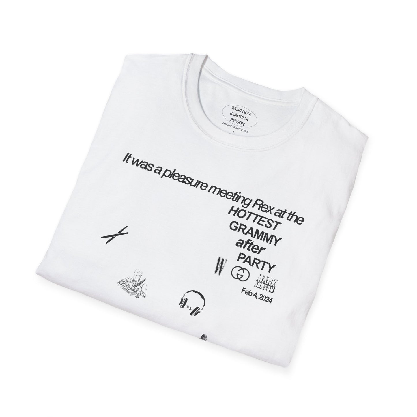 It was a pleasure meeting Rex at the hottest grammys after party - Unisex Softstyle T-Shirt