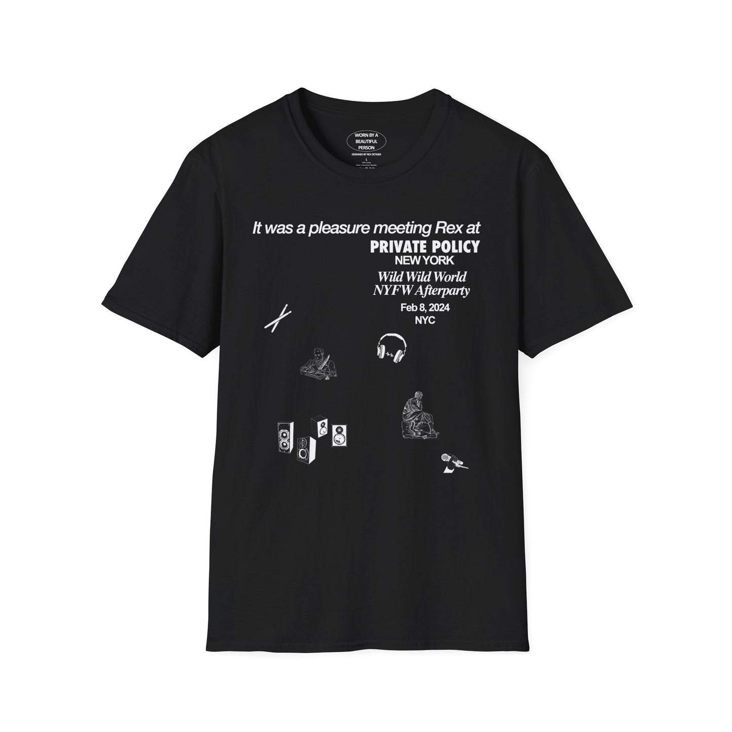 It was a pleasure meeting Rex at the Private Policy NYFW Party - Unisex Softstyle T-Shirt