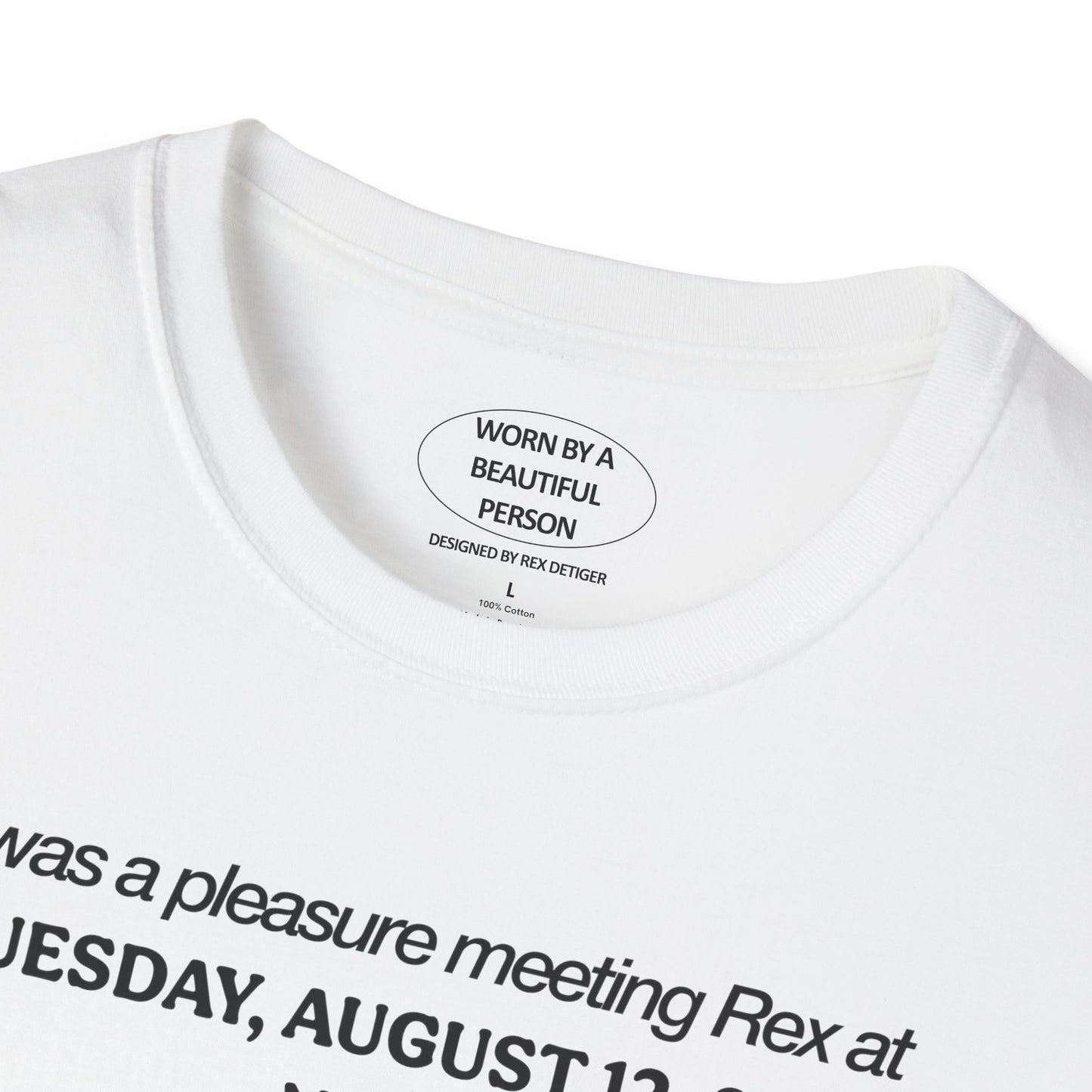 It was a pleasure meeting Rex Tuesday August 12, 2025 NYC