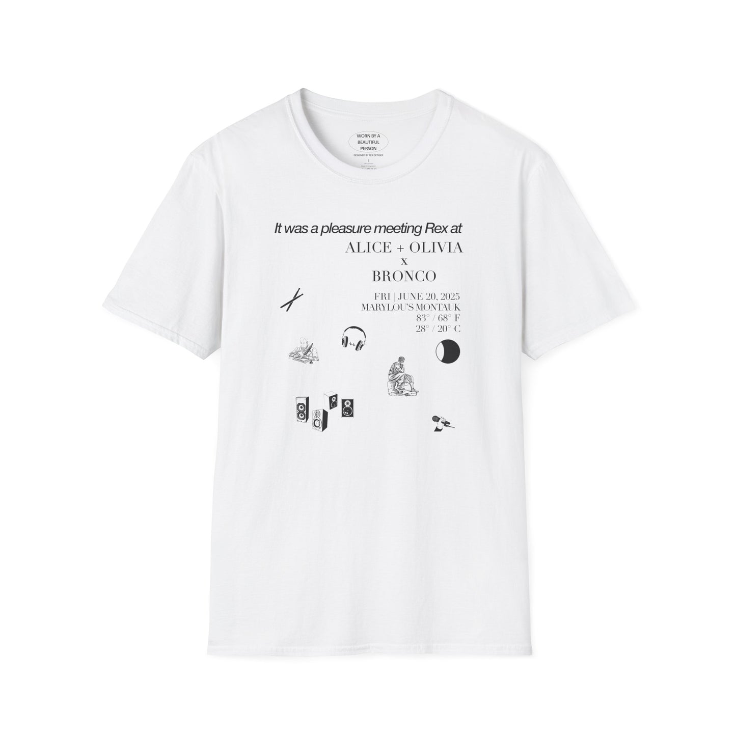 It was a pleasure meeting Rex at Alice + Olivia x Bronco FRI 06.20.2025 Marylou's Montauk NY