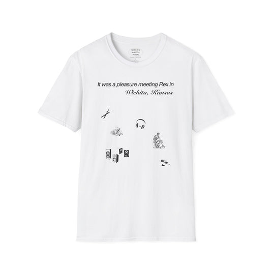 It was a pleasure meeting Rex in Wichita, Kansas - Unisex Softstyle T-Shirt