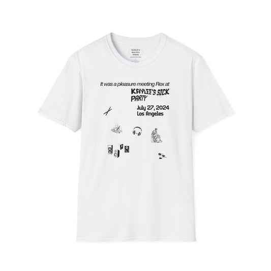 It was a pleasure meeting Rex at Kaylee's sick party - Unisex Softstyle T-Shirt