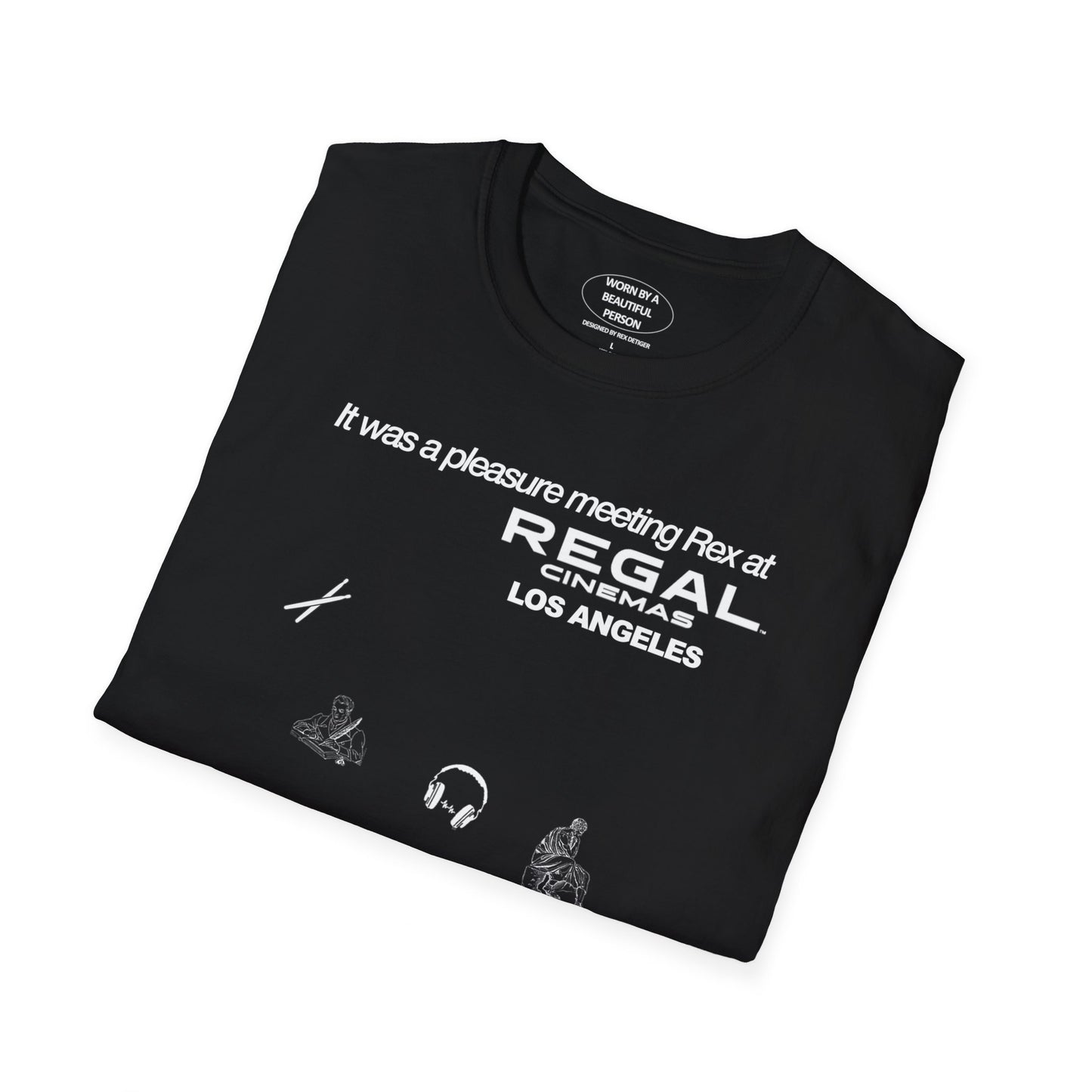 It was a pleasure meeting Rex at Regal Cinemas Los Angeles - Unisex Softstyle T-Shirt