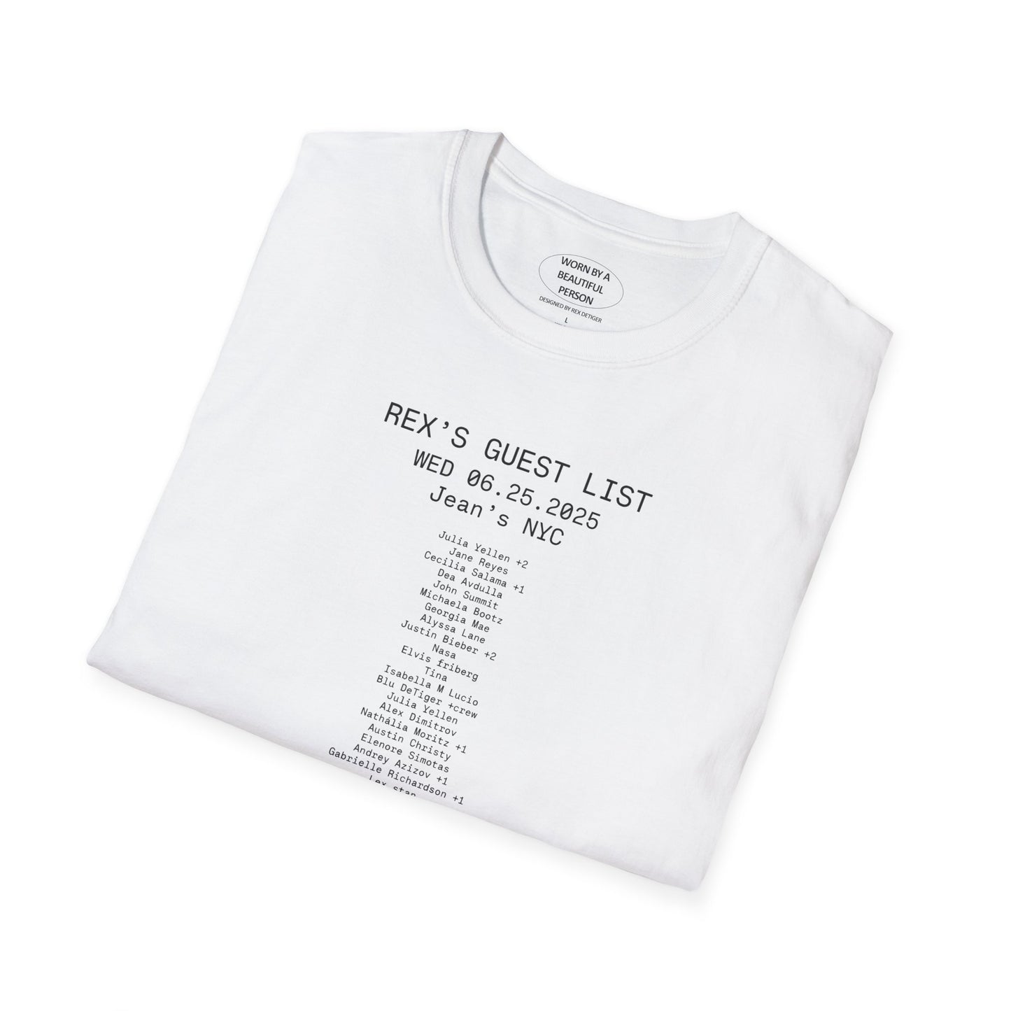 Rex’s Guest List T Shirt 06.15.2025 Jeans NYC