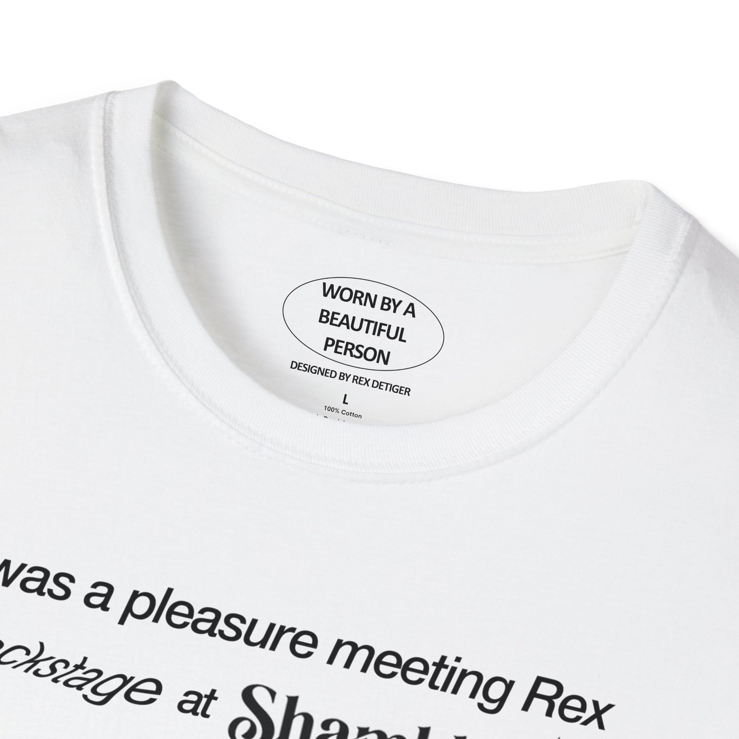 It was a pleasure meeting Rex backstage at Shambhala Music Festival 2024 - Unisex Softstyle T-Shirt