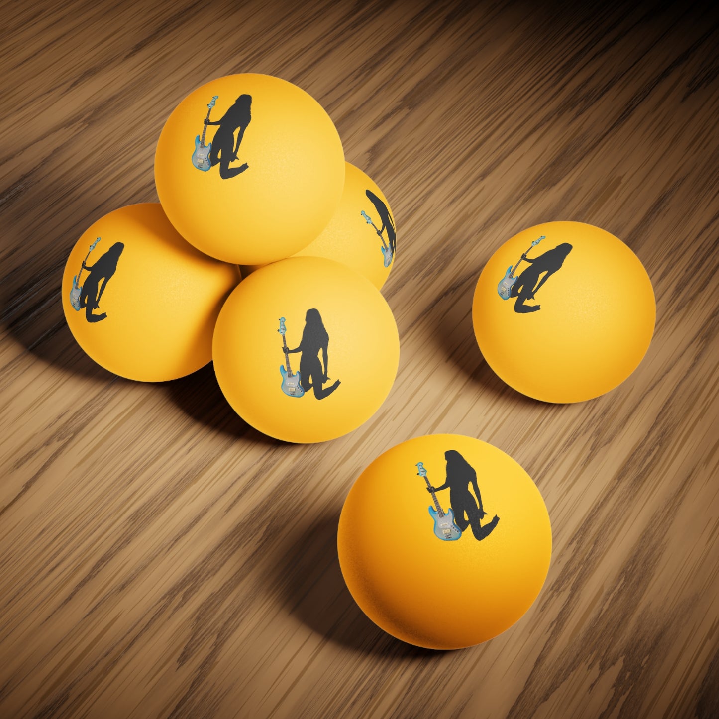 Blu Silhouette - Ping Pong Balls, 6 pcs