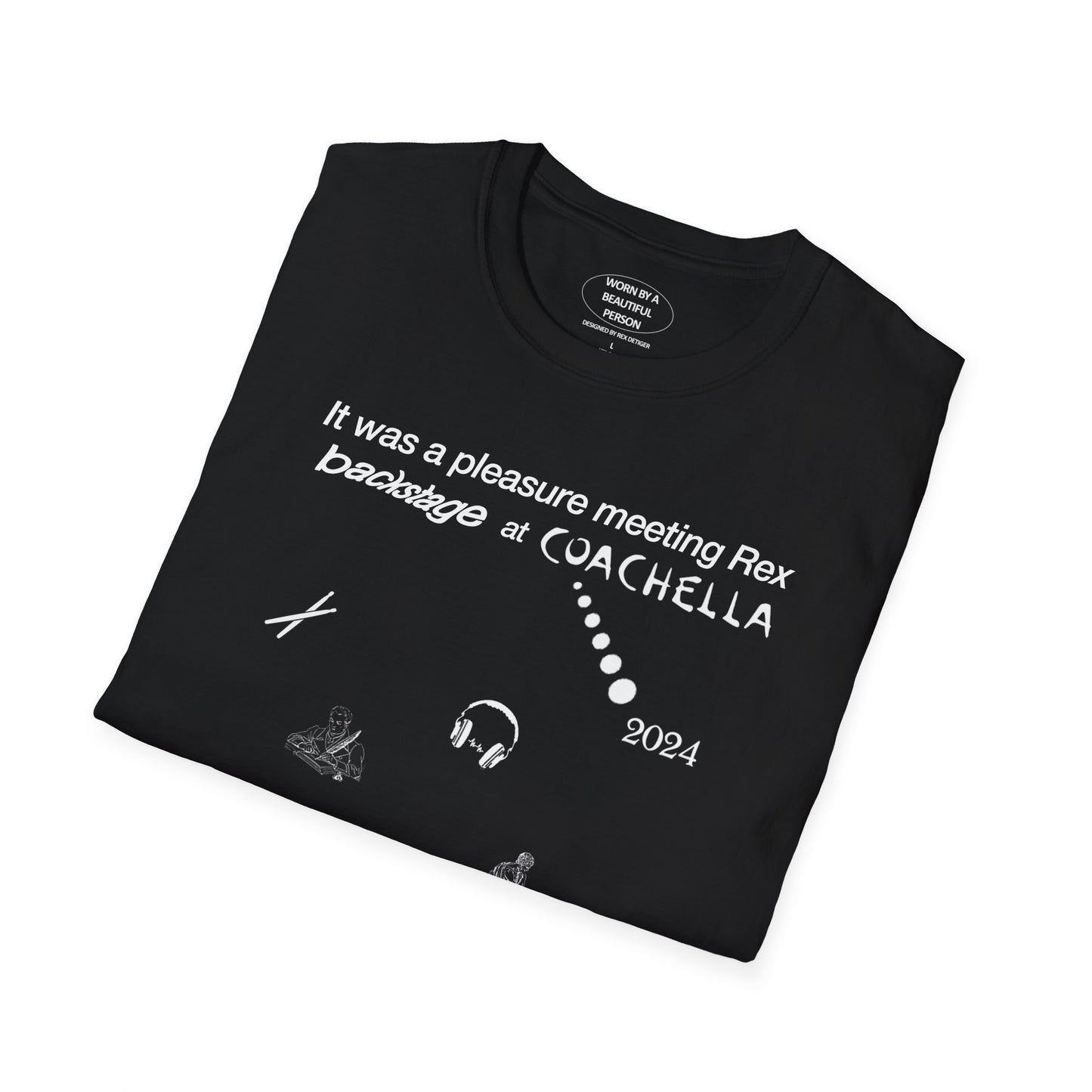 It was a pleasure meeting Rex backstage at Coachella 2024 - Unisex Softstyle T-Shirt