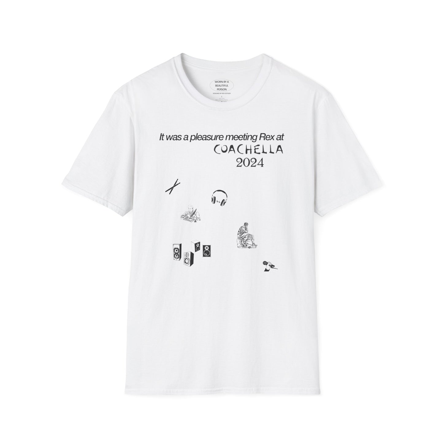 It was a pleasure meeting Rex at Coachella 2024 - Unisex Softstyle T-Shirt