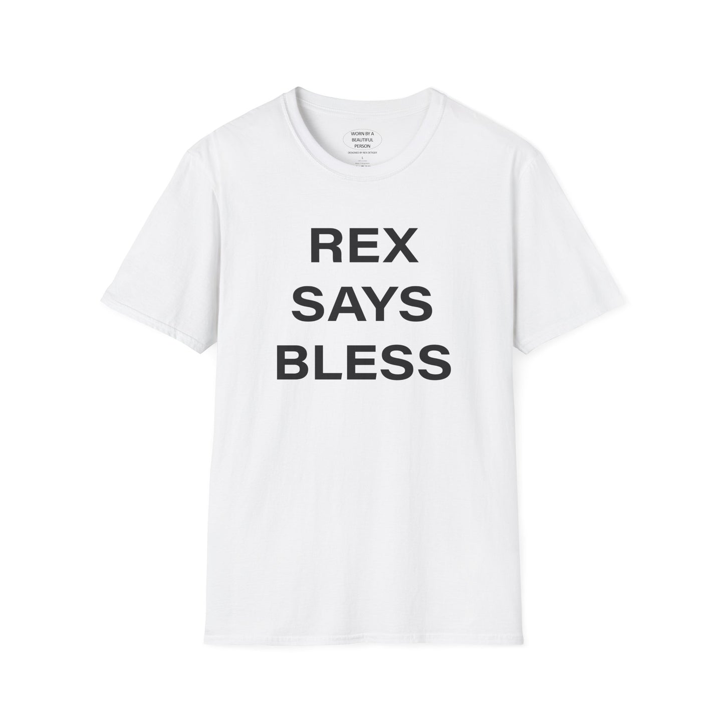 REX SAYS BLESS - WHITE OR BLACK