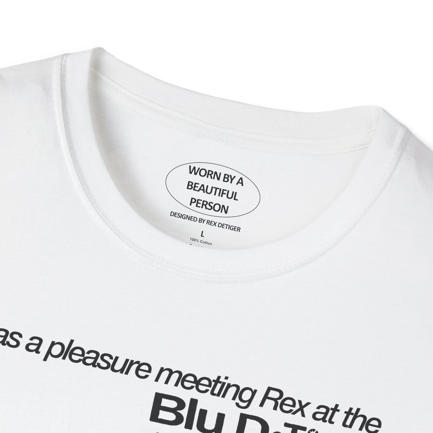 It was a pleasure meeting Rex at the Blu album signing at Shuga Records - Unisex Softstyle T-Shirt