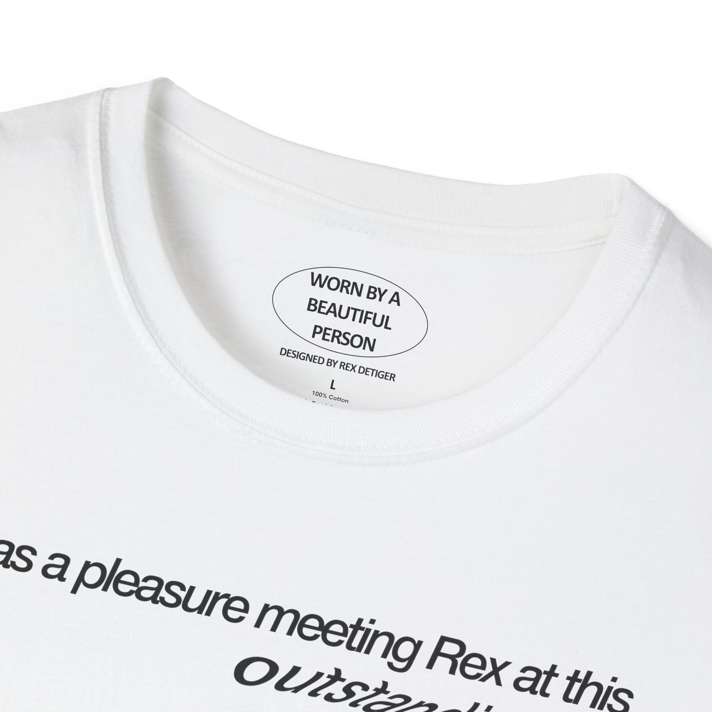 It was a pleasure meeting Rex at this outstanding Coachella party 2024 - Unisex Softstyle T-Shirt