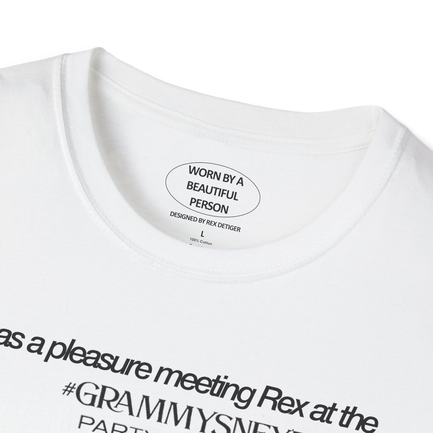 It was a pleasure meeting Rex at the #GRAMMYSNEXTGEN Party and Red Carpet - Unisex Softstyle T-Shirt
