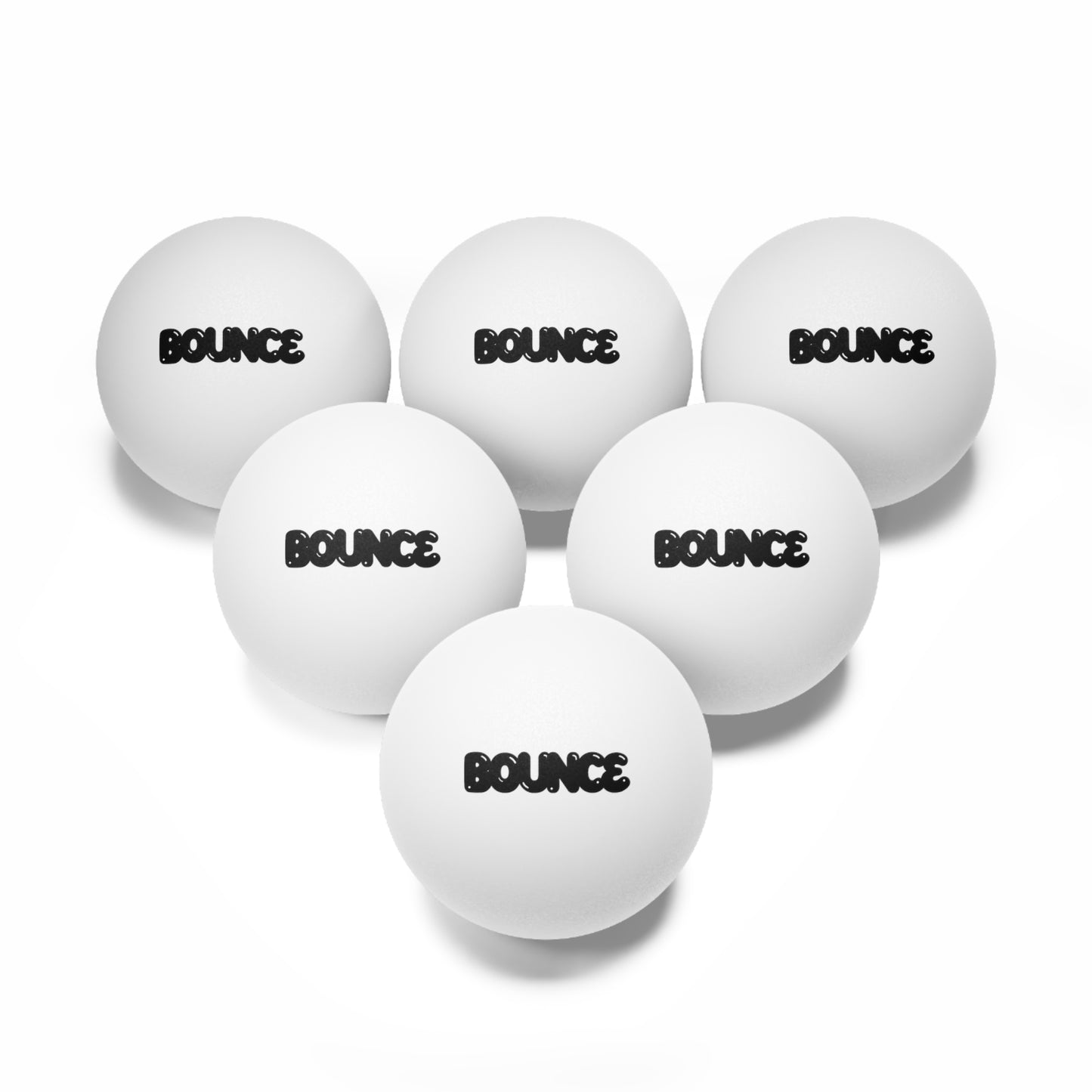 Bounce II Ping Pong Balls, 6 pcs