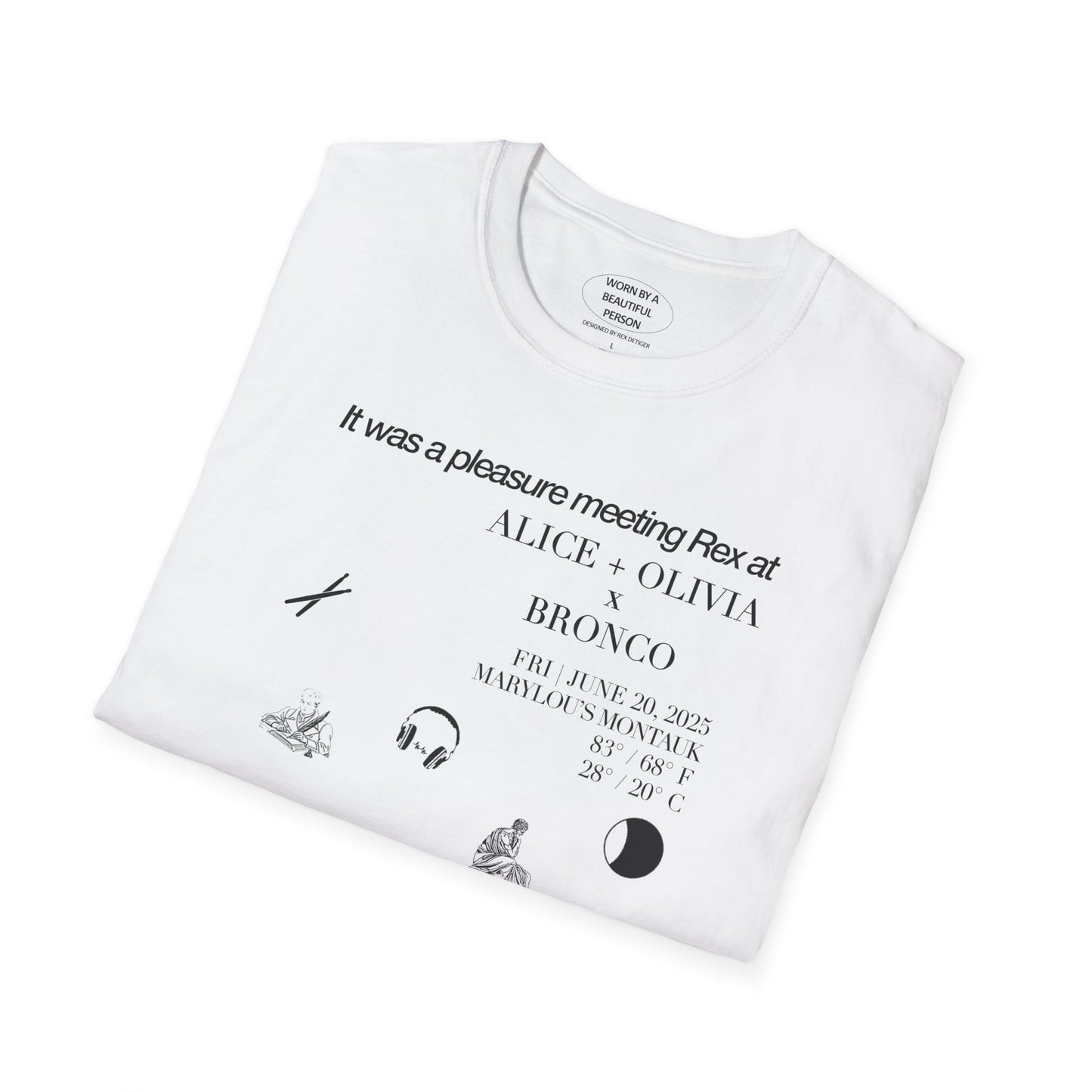 It was a pleasure meeting Rex at Alice + Olivia x Bronco FRI 06.20.2025 Marylou's Montauk NY
