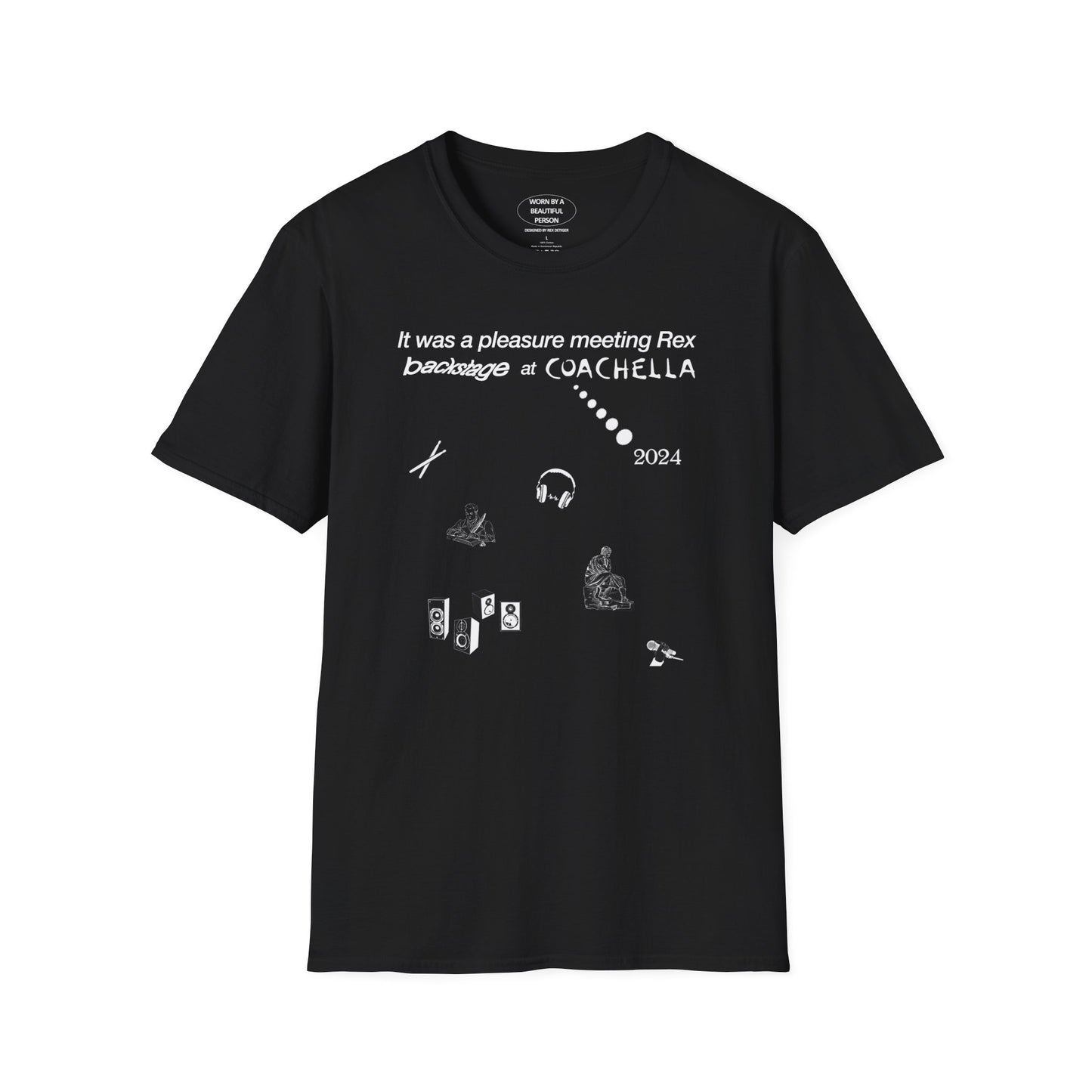 It was a pleasure meeting Rex backstage at Coachella 2024 - Unisex Softstyle T-Shirt