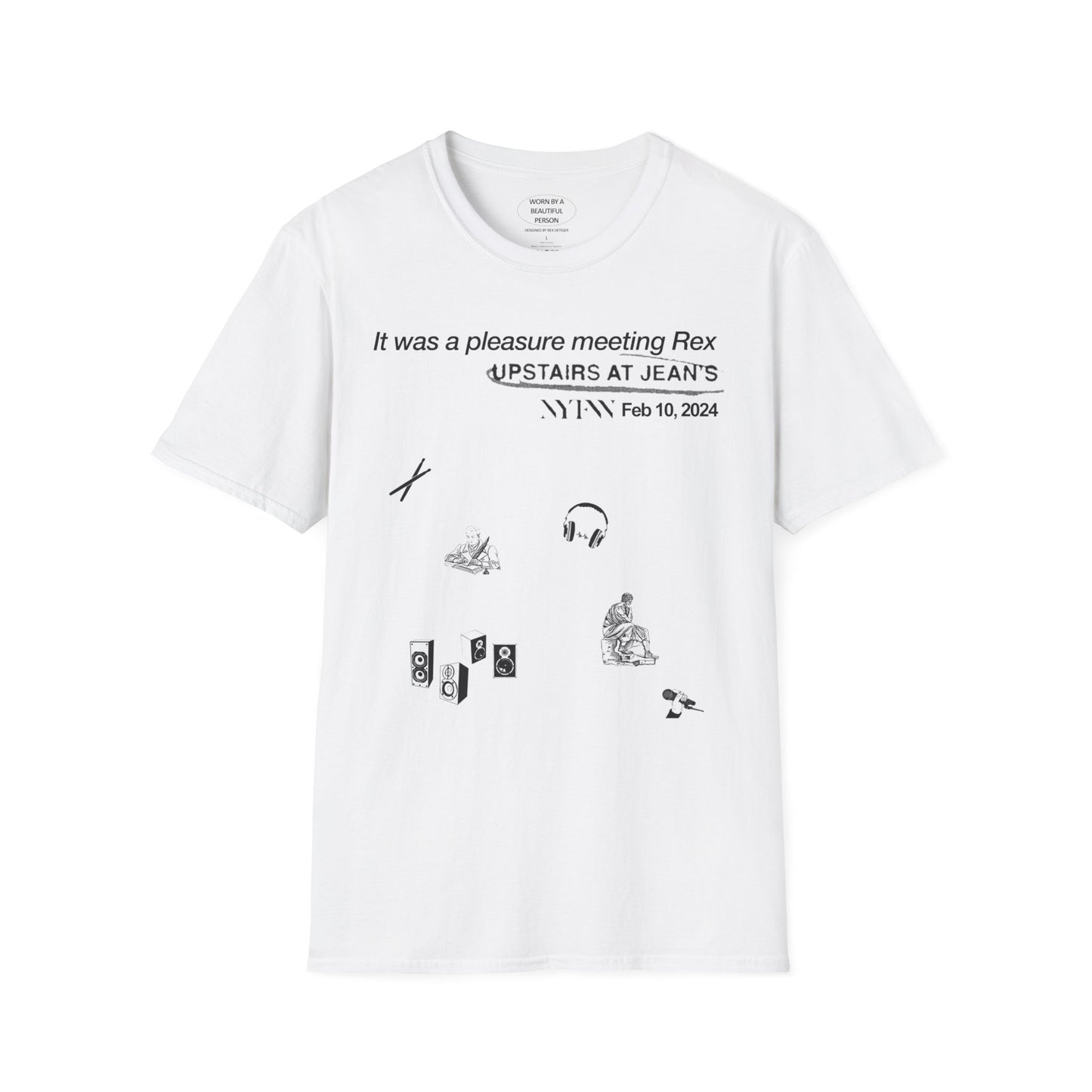 It was a pleasure meeting Rex upstairs at Jean's NYFW - Unisex Softstyle T-Shirt