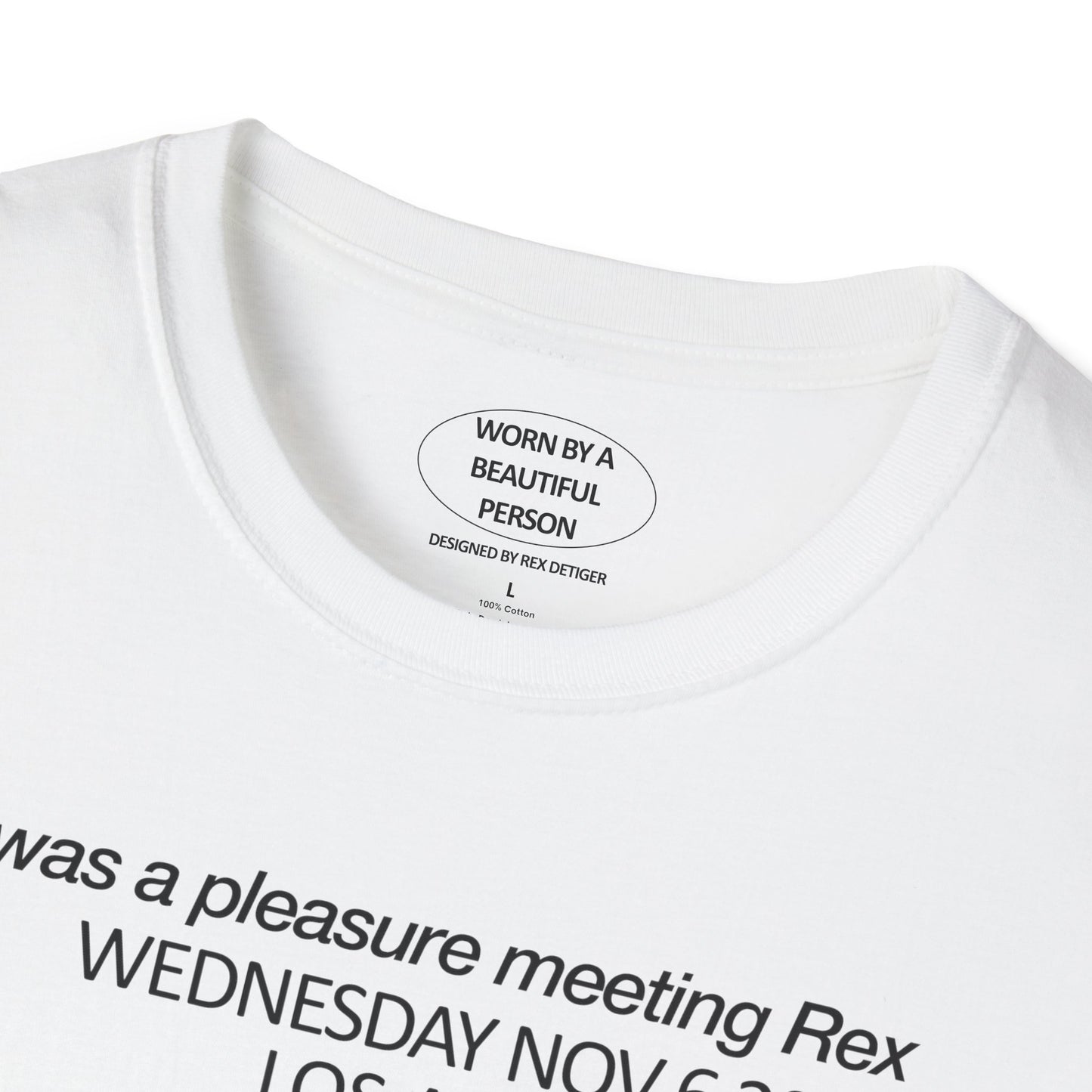 It was a pleasure meeting Rex Wednesday Nov 6 2024