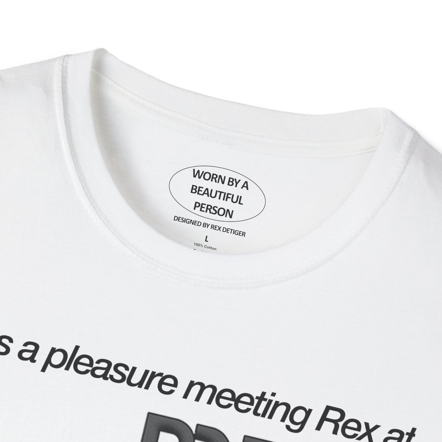 It was a pleasure meeting Rex at M3F 2024 - Unisex Softstyle T-Shirt