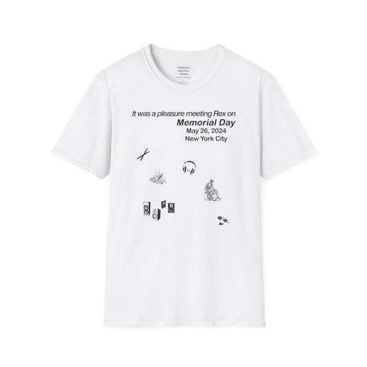It was a pleasure meeting Rex on Memorial Day 2024 - Unisex Softstyle T-Shirt