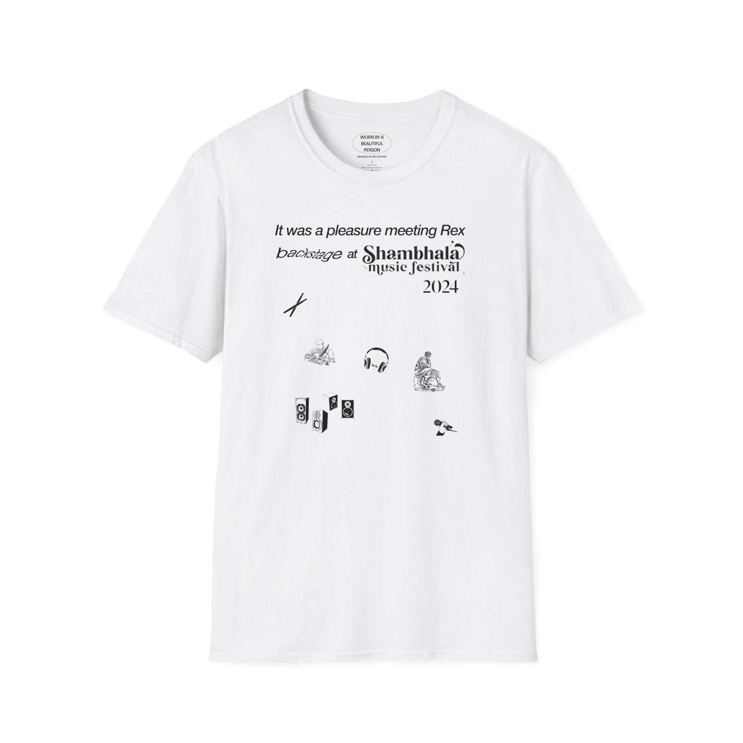 It was a pleasure meeting Rex backstage at Shambhala Music Festival 2024 - Unisex Softstyle T-Shirt