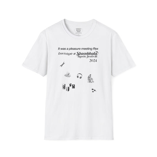 It was a pleasure meeting Rex backstage at Shambhala Music Festival 2024 - Unisex Softstyle T-Shirt