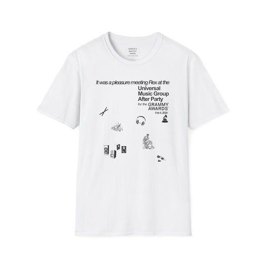 It was a pleasure meeting Rex at the Universal Music Group After Party for the Grammy Awards 2024 - Unisex Softstyle T-Shirt