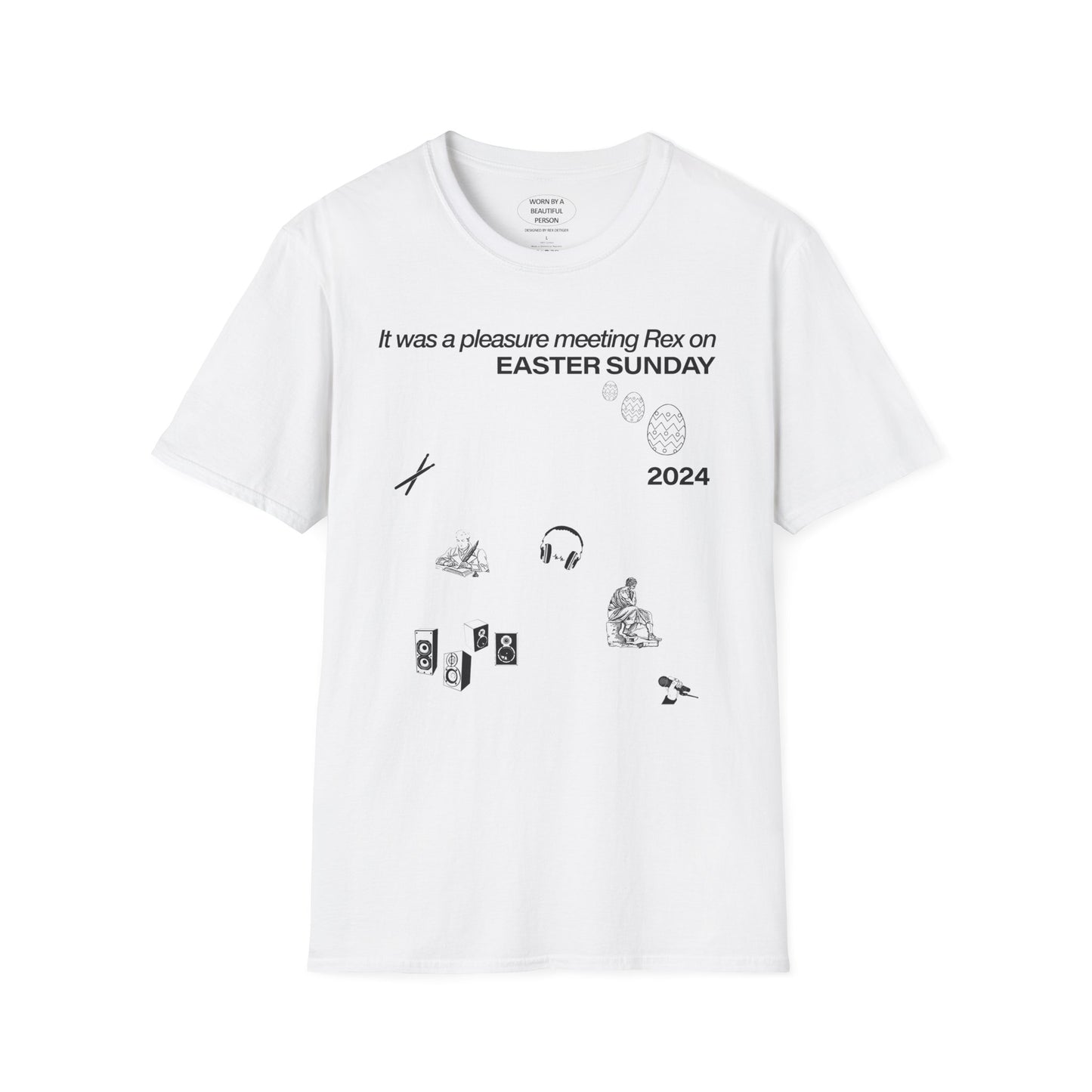It was a pleasure meeting Rex on Easter Sunday 2024 - Unisex Softstyle T-Shirt